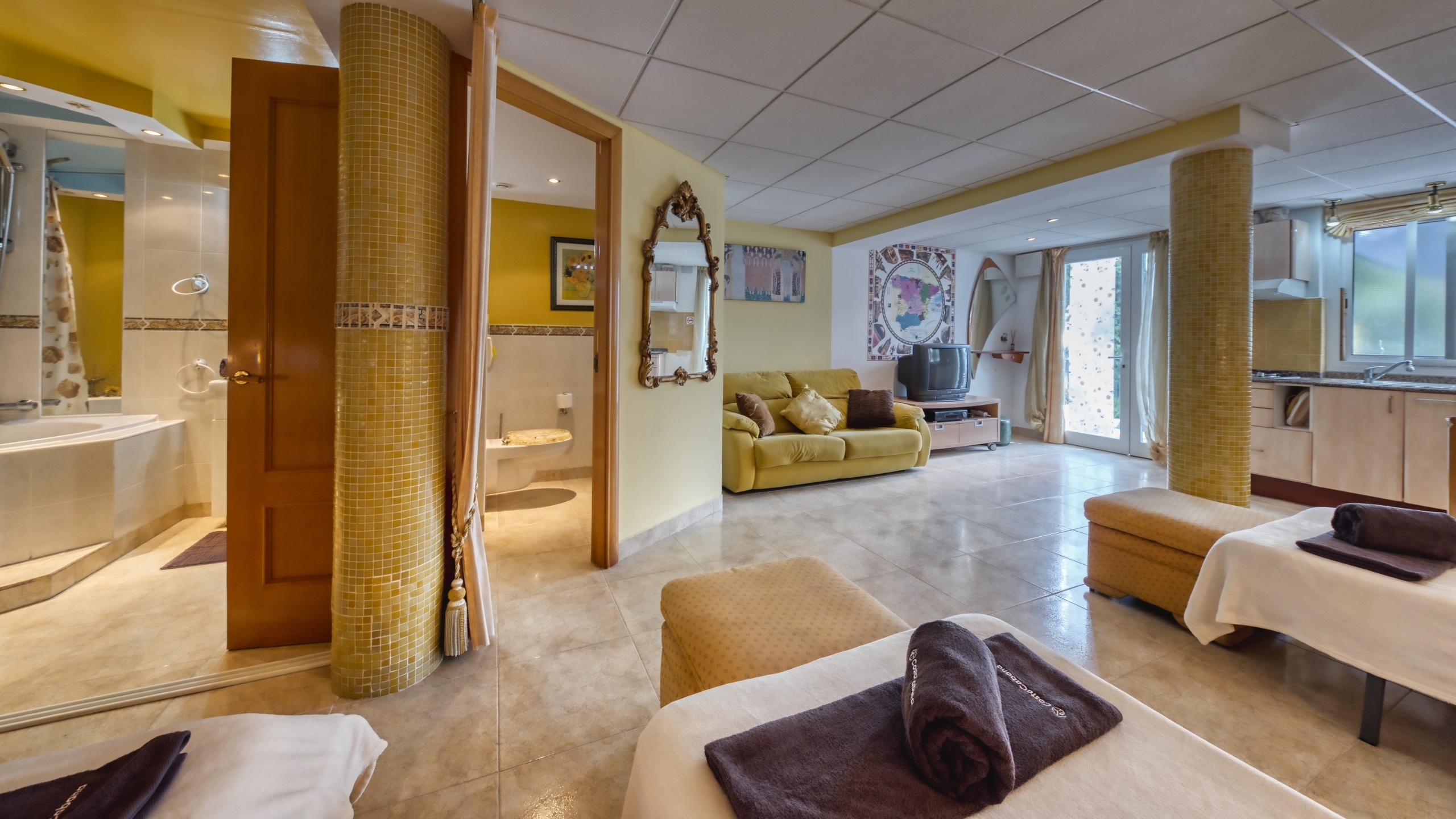 Ferienhäuser Costa Brava Spanien - Villa Geolouk - Wohnbereich