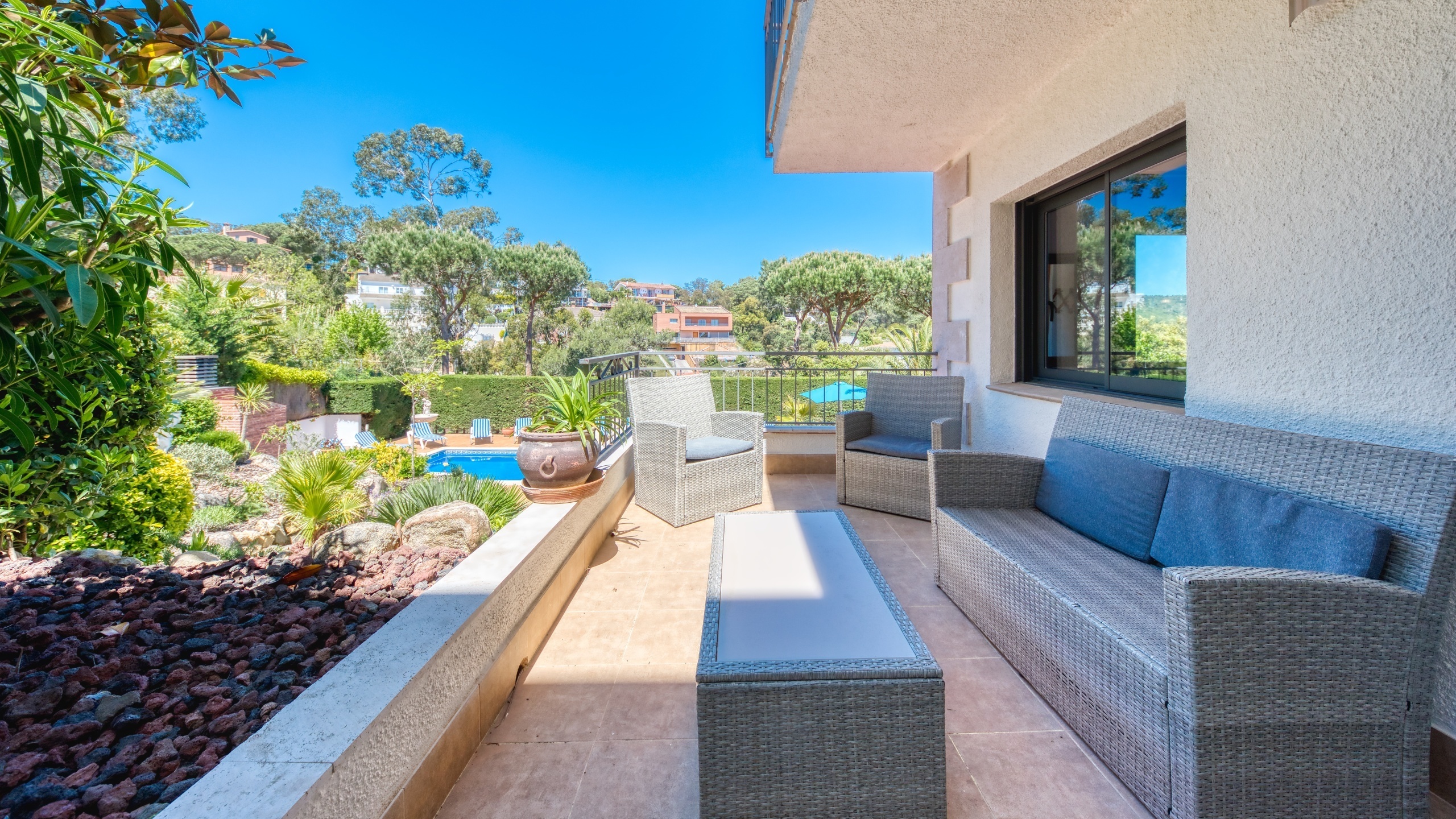 Ferienhäuser Costa Brava Spanien - Villa Jaruco - Lounge-Bereich