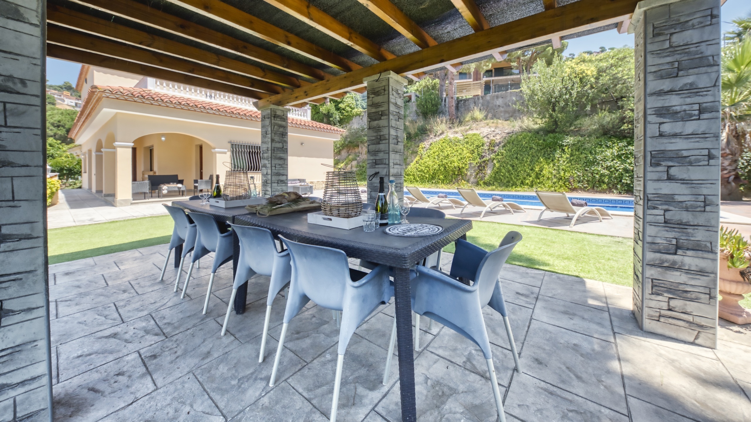 Ferienhäuser Costa Brava Spanien - Villa Paris - Lounge-Bereich