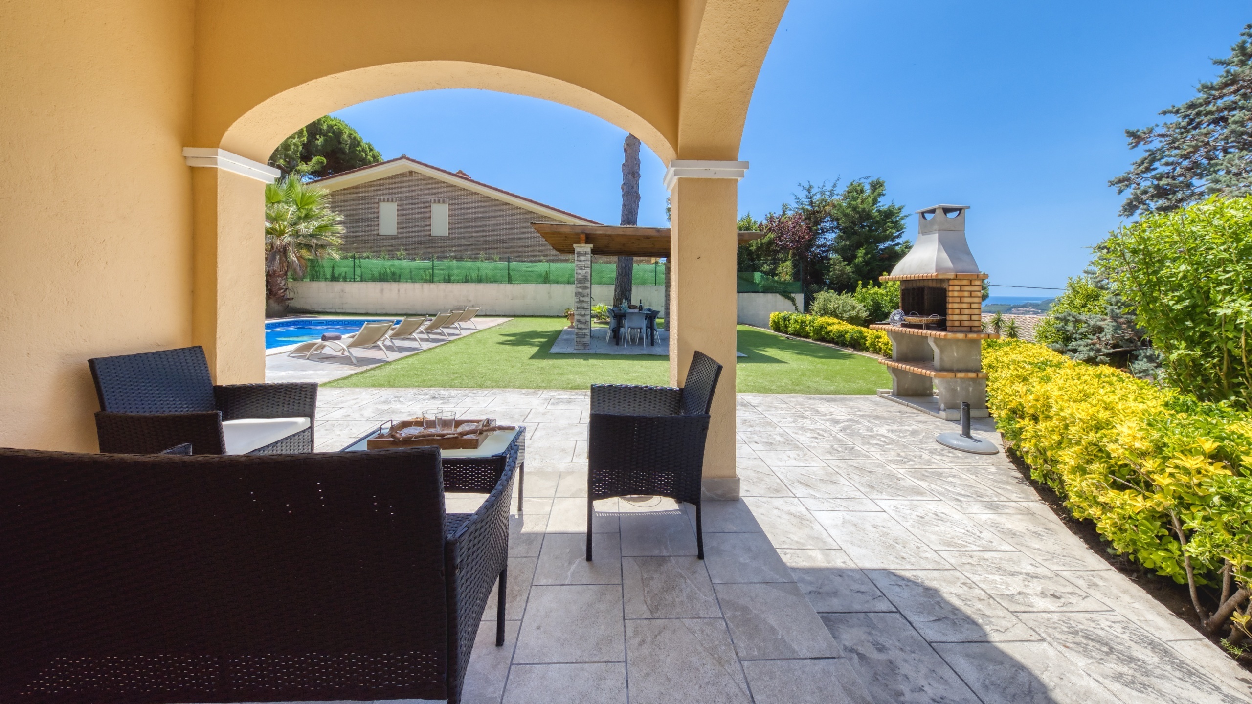 Ferienhäuser Costa Brava Spanien - Villa Paris - Lounge-Bereich