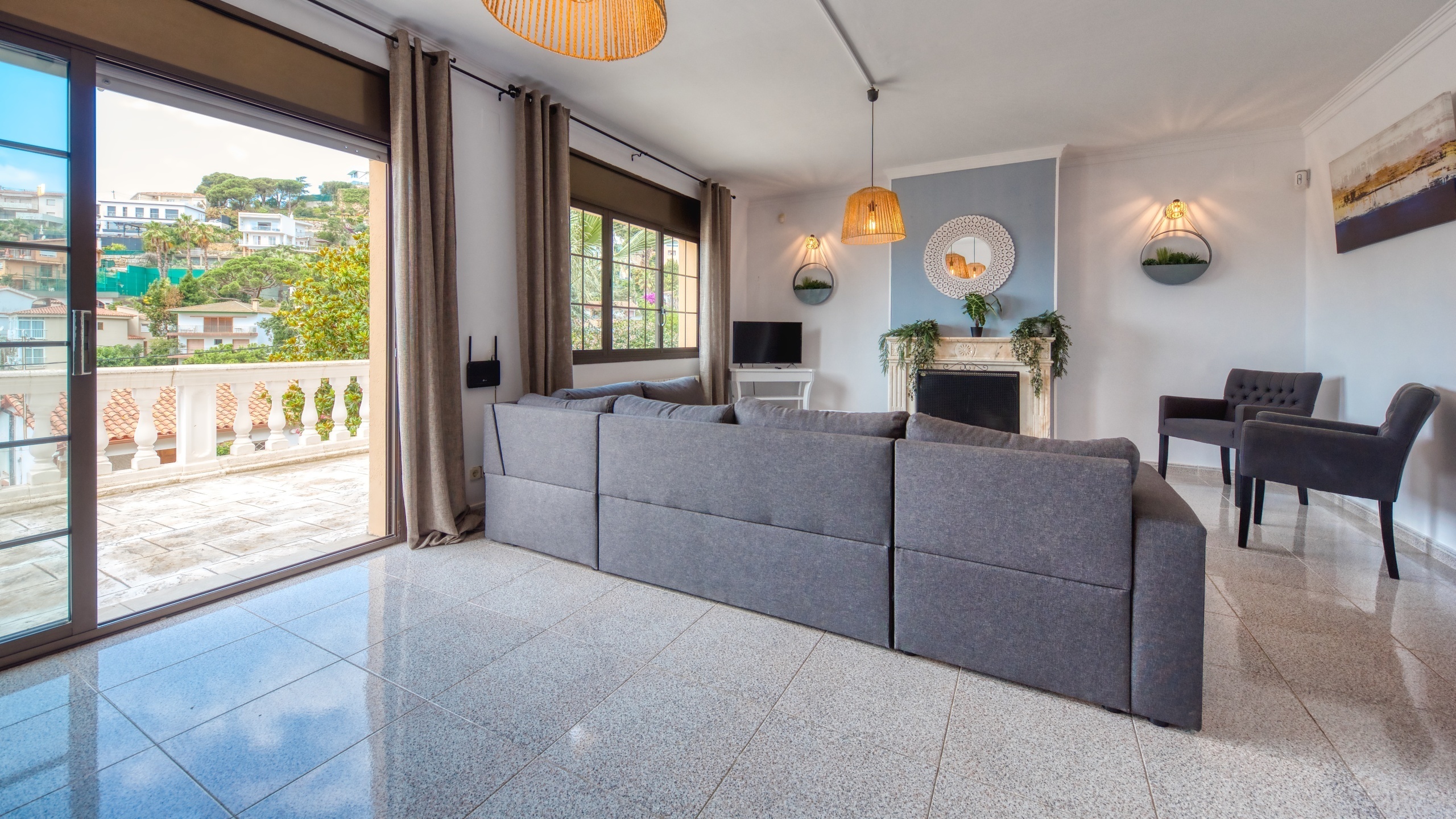 Ferienhäuser Costa Brava Spanien - Villa Paris - Wohnbereich