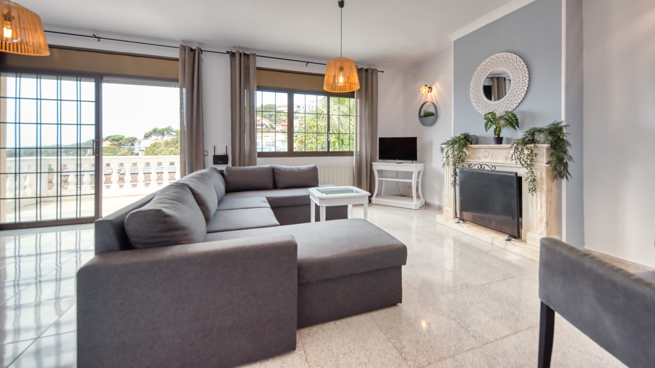 Ferienhäuser Costa Brava Spanien - Villa Paris - Wohnbereich