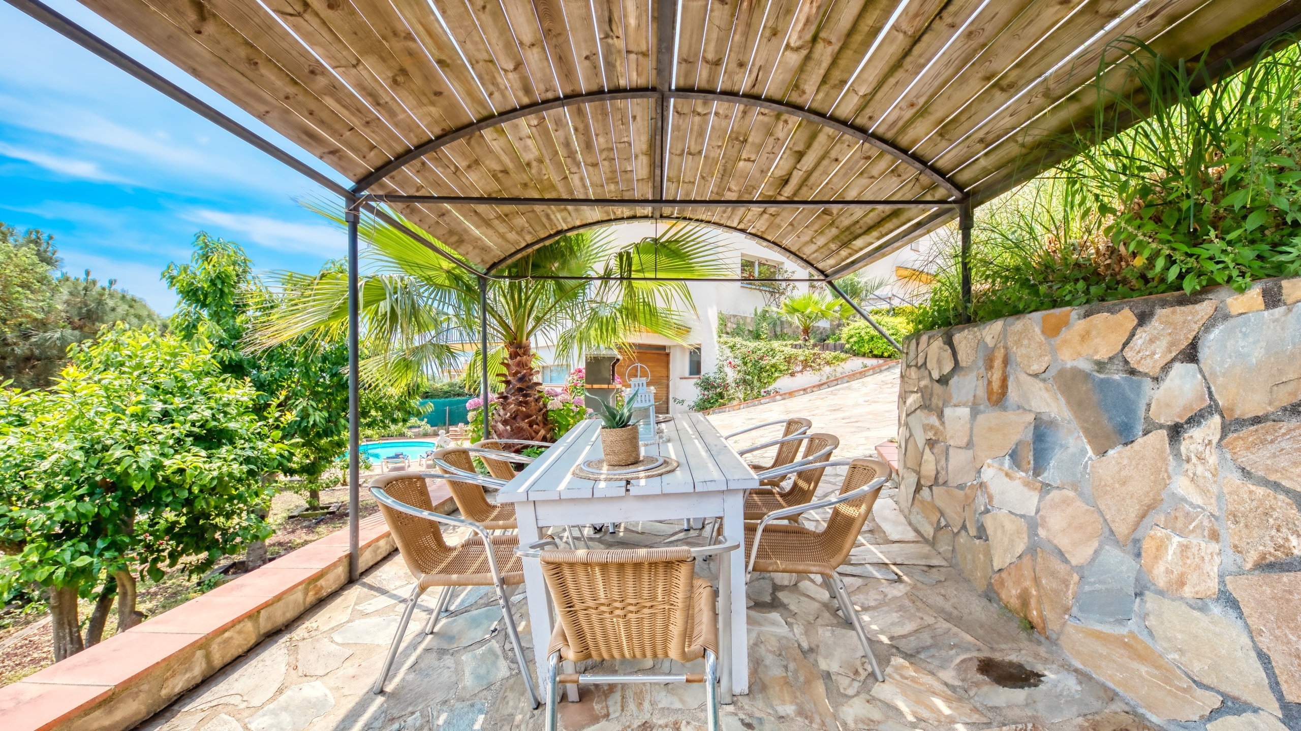 Ferienhäuser Costa Brava Spanien - Villa Valentina - Grillplatz