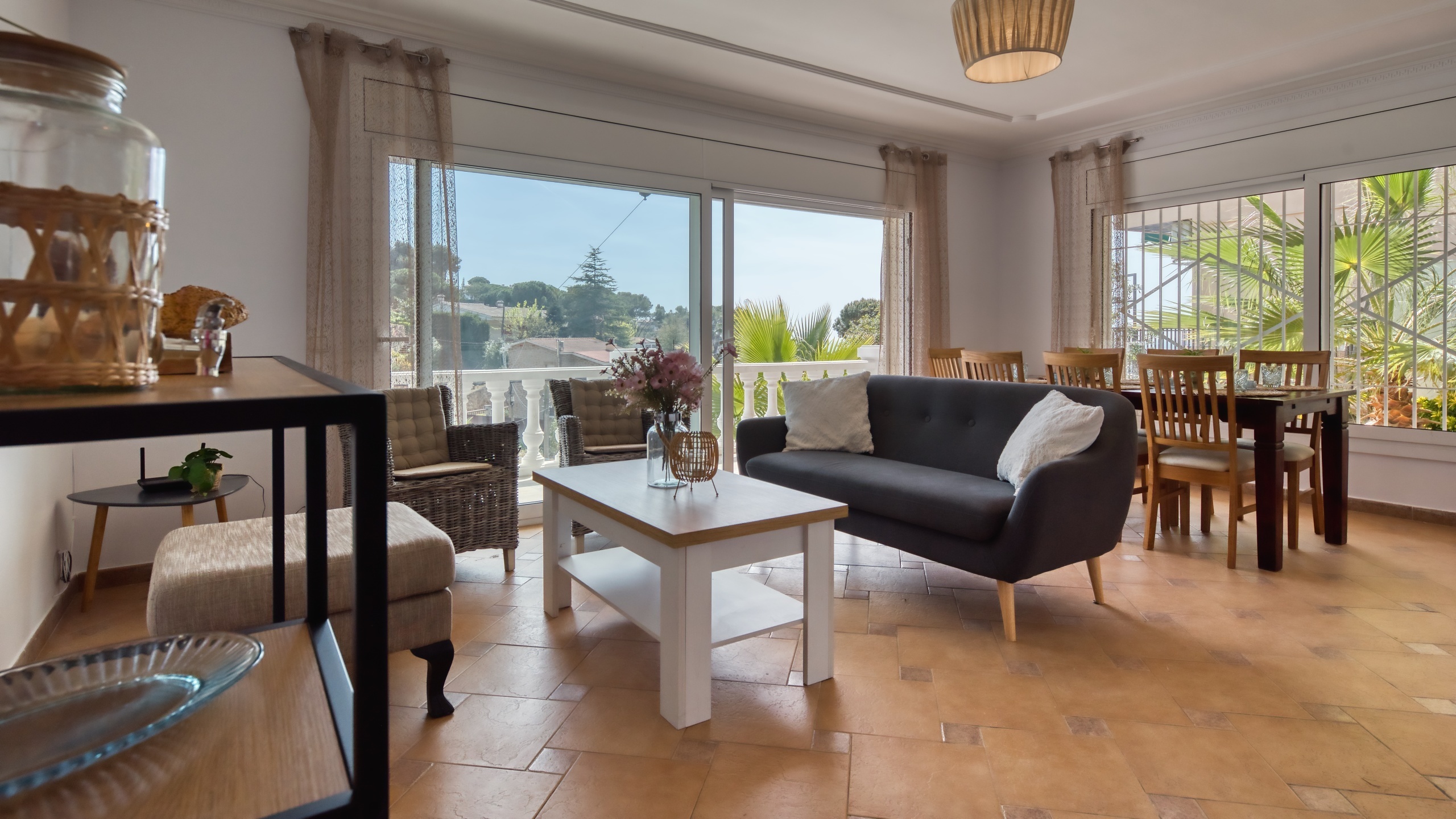 Ferienhäuser Costa Brava Spanien - Villa Donna - Wohnbereich