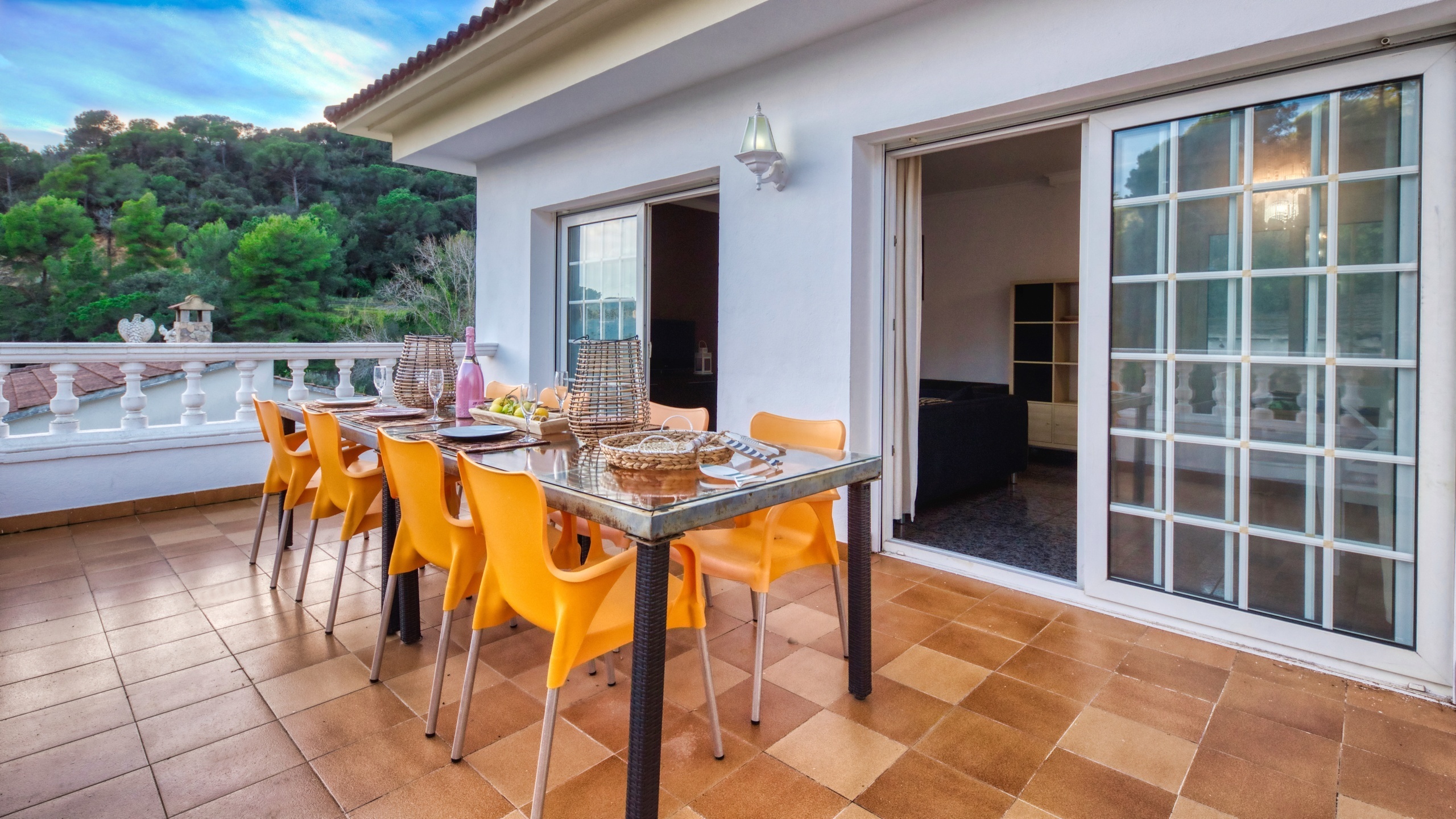 Ferienhäuser Costa Brava Spanien - Villa Rosa - Terrasse
