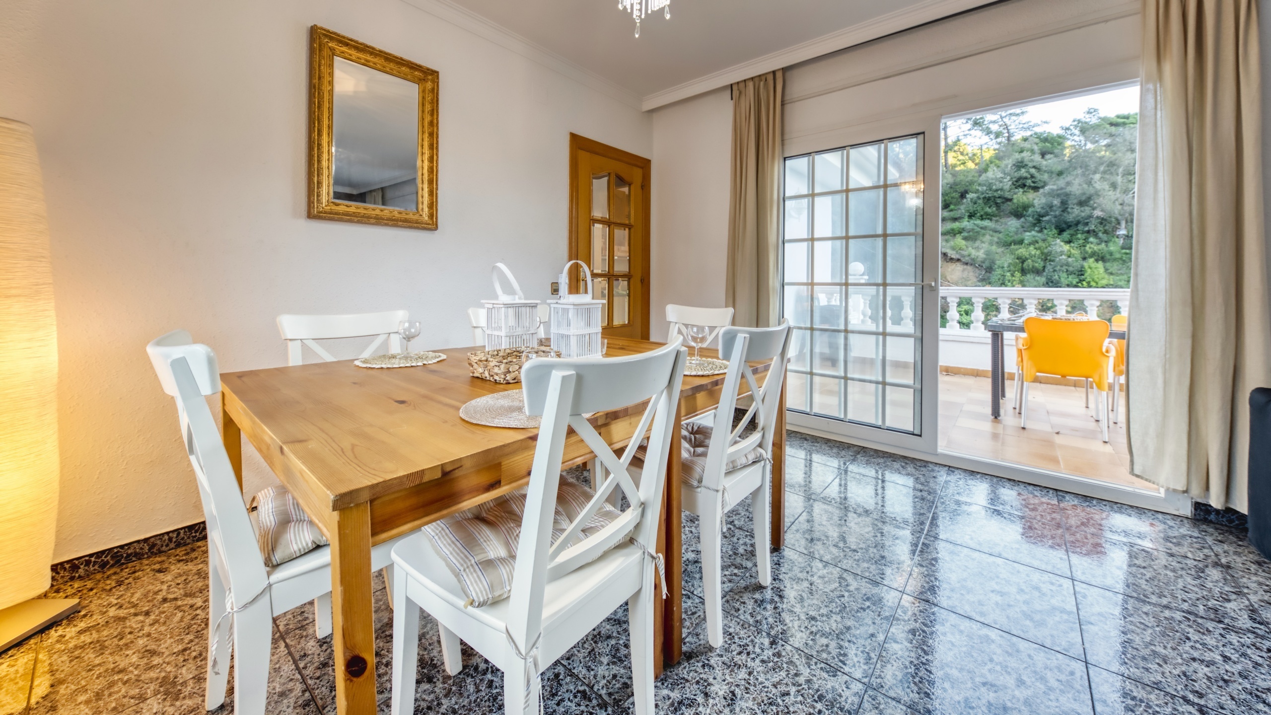 Ferienhäuser Costa Brava Spanien - Villa Rosa - Essecke
