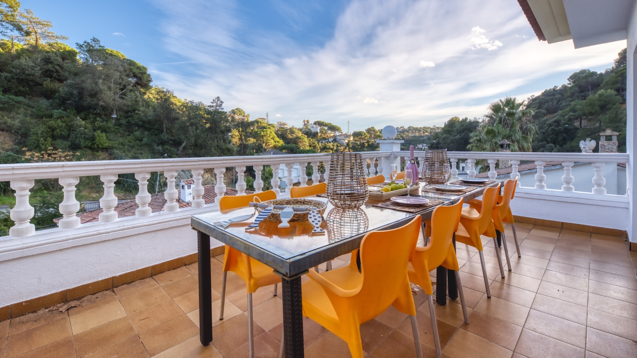 Ferienhäuser Costa Brava Spanien - Villa Rosa - Terrasse