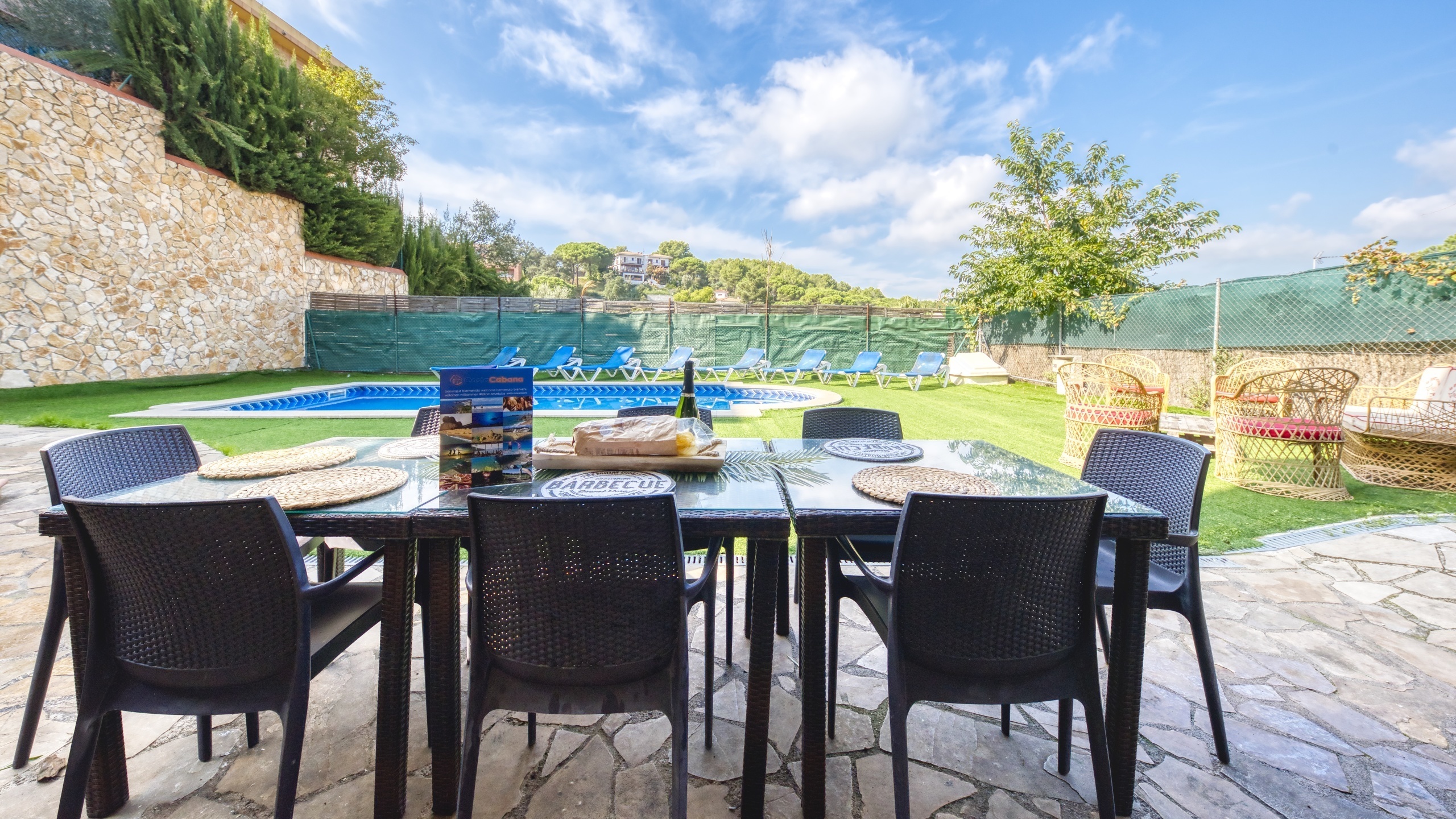 Ferienhäuser Costa Brava Spanien - Villa Nicky - Essecke