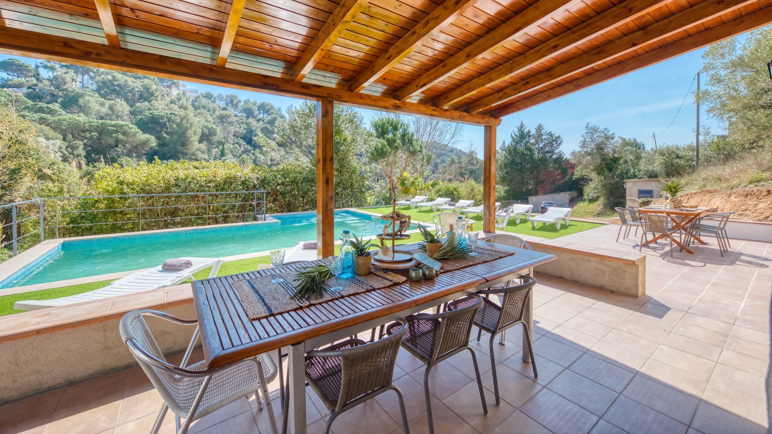 Ferienhäuser Costa Brava Spanien - Villa Pilar - Terrasse