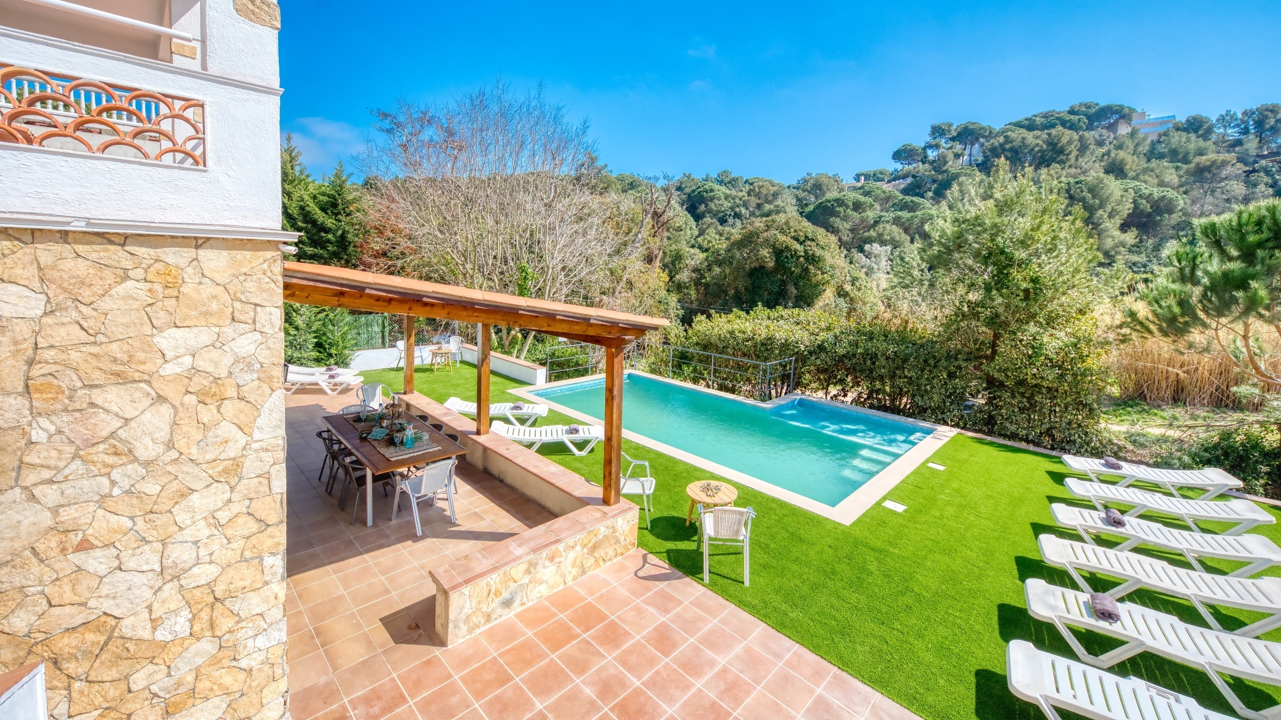 Ferienhäuser Costa Brava Spanien - Villa Pilar - Villa außen