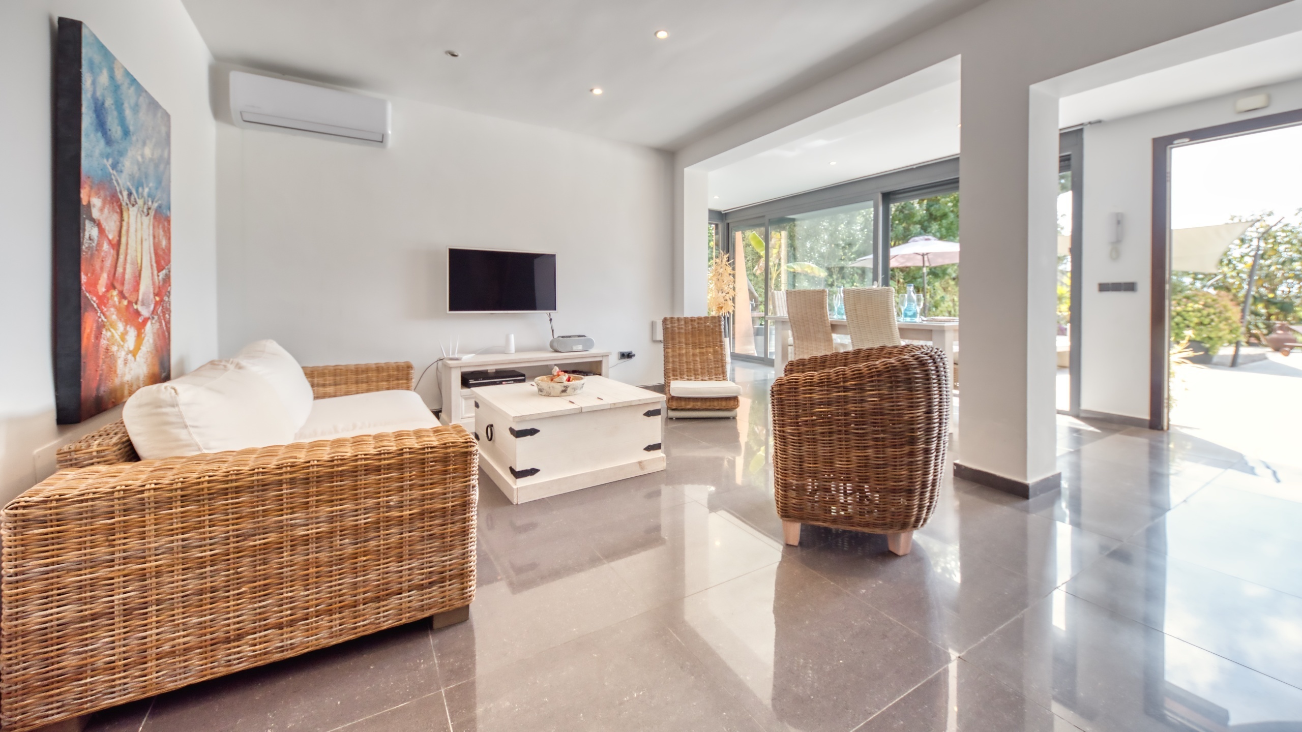 Ferienhäuser Costa Brava Spanien - Villa Olivia - Wohnbereich