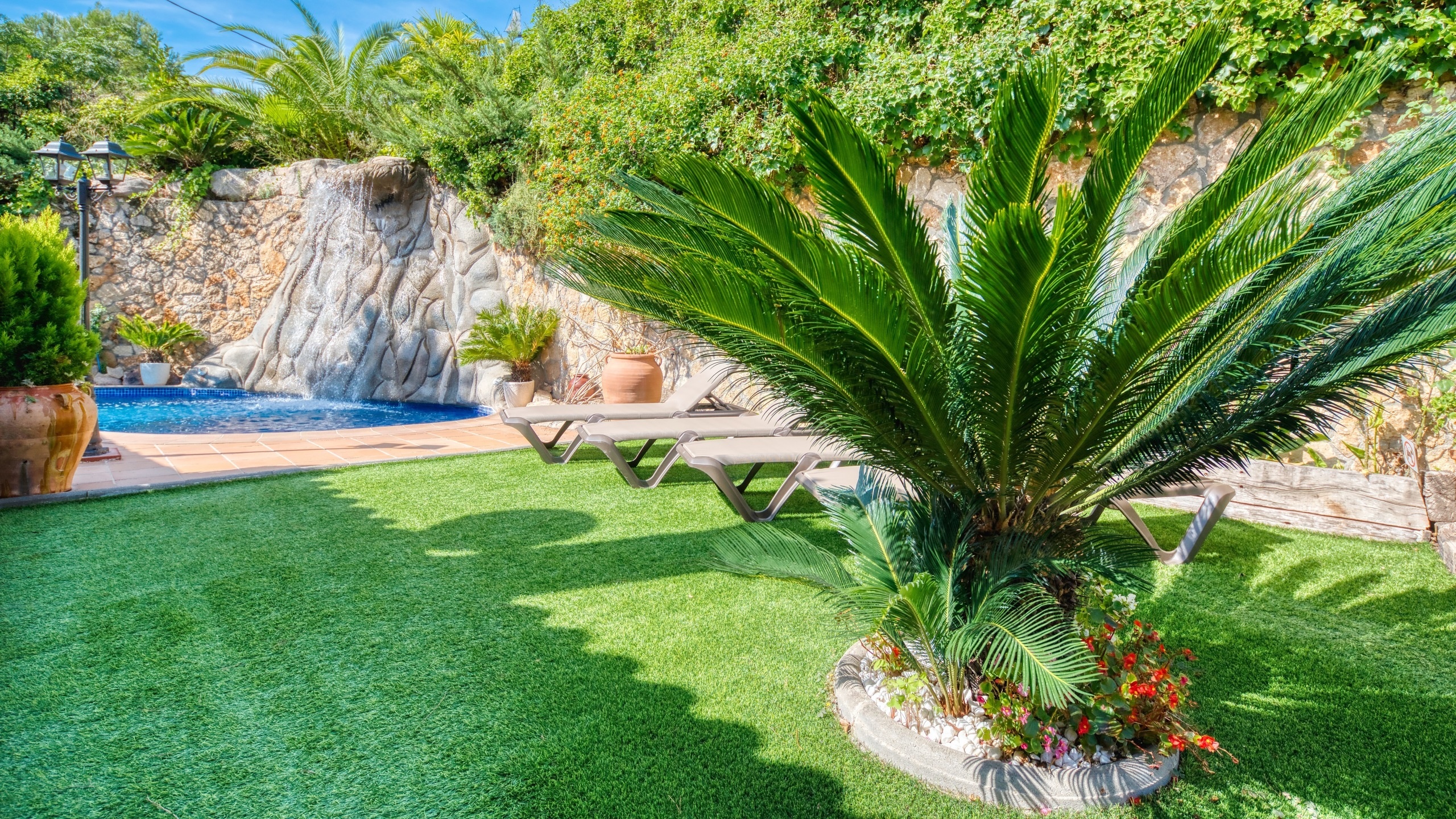 Ferienhäuser Costa Brava Spanien - Villa Alba - Garten