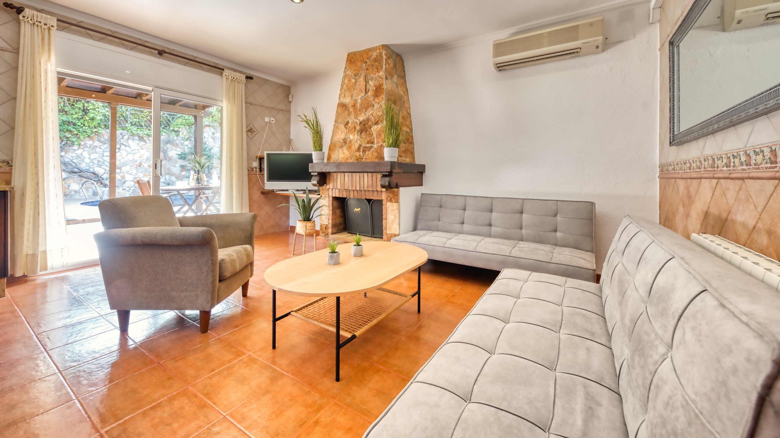 Ferienhäuser Costa Brava Spanien - Villa Alba - Wohnbereich