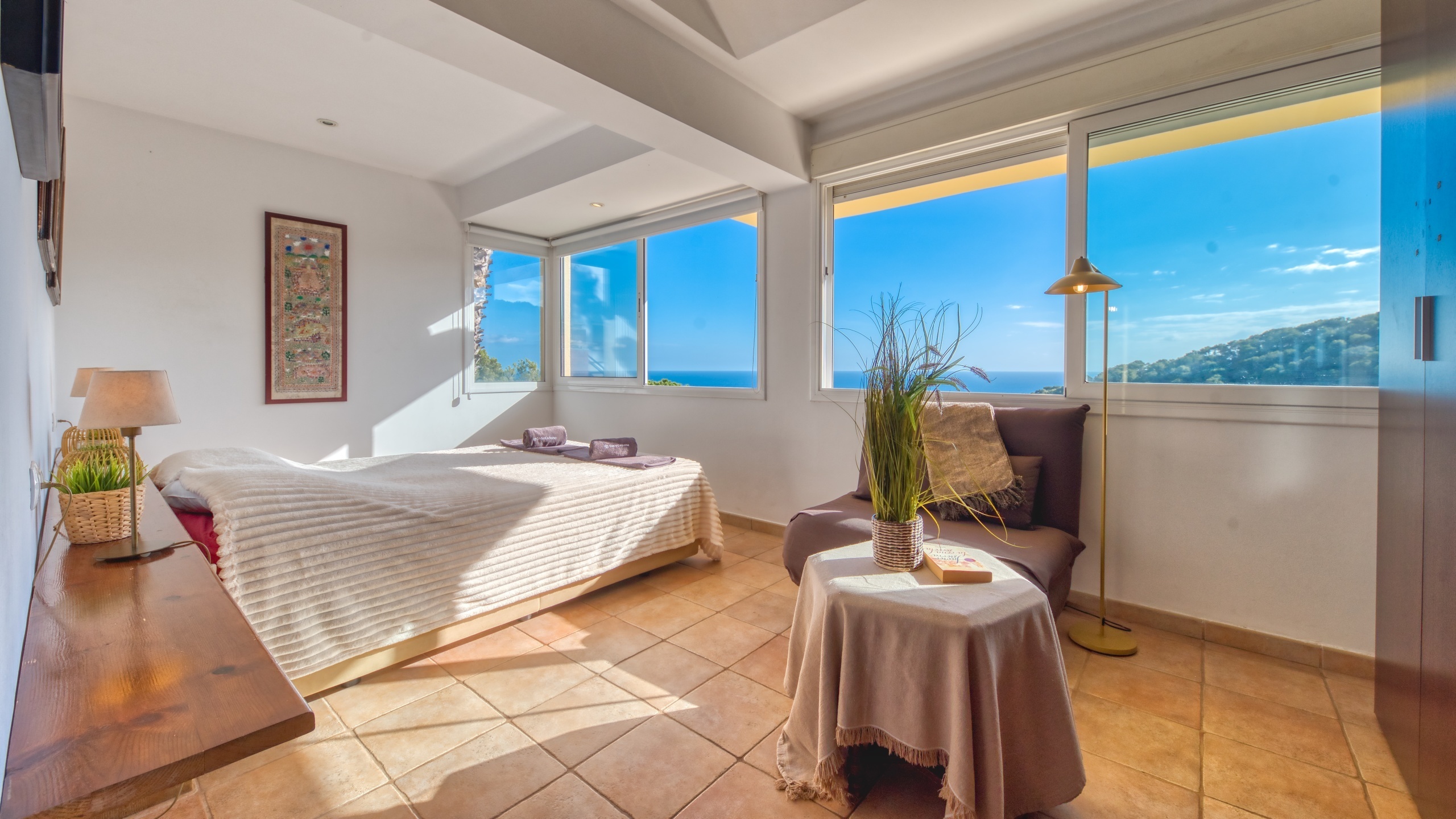 Ferienhäuser Costa Brava Spanien - Villa Santa Cristina - Schlafzimmer