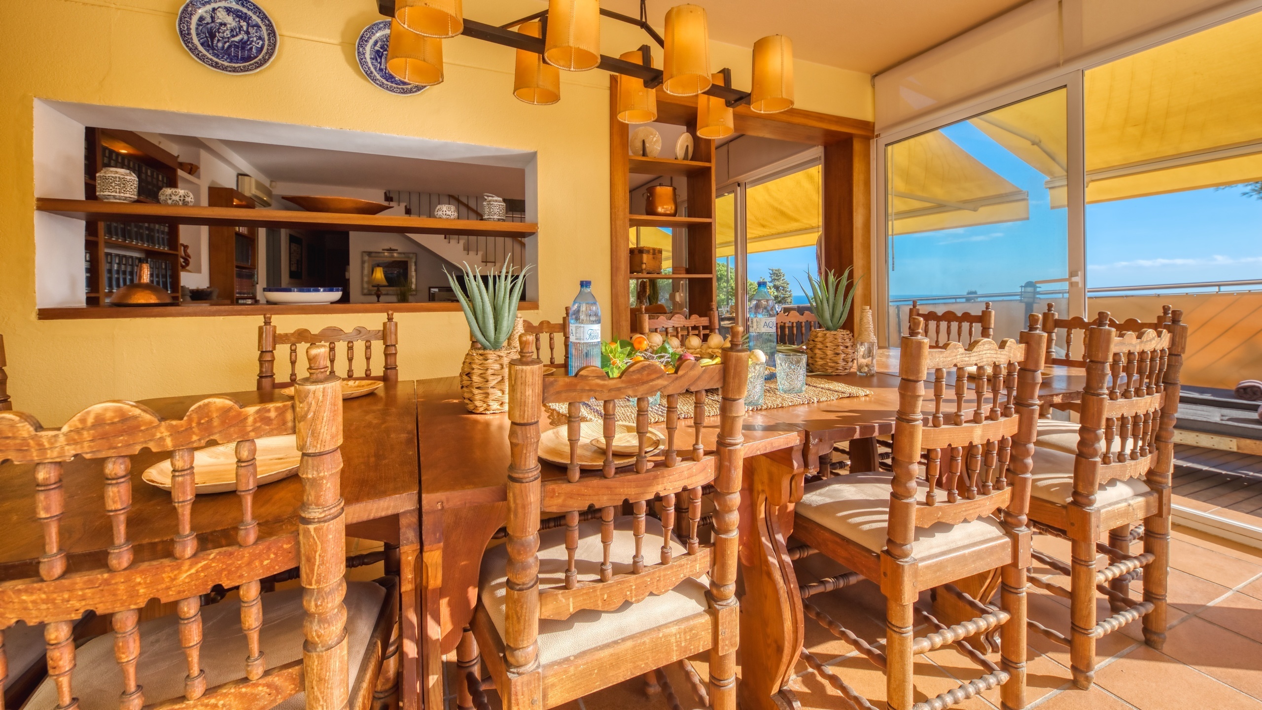 Ferienhäuser Costa Brava Spanien - Villa Santa Cristina - Essecke