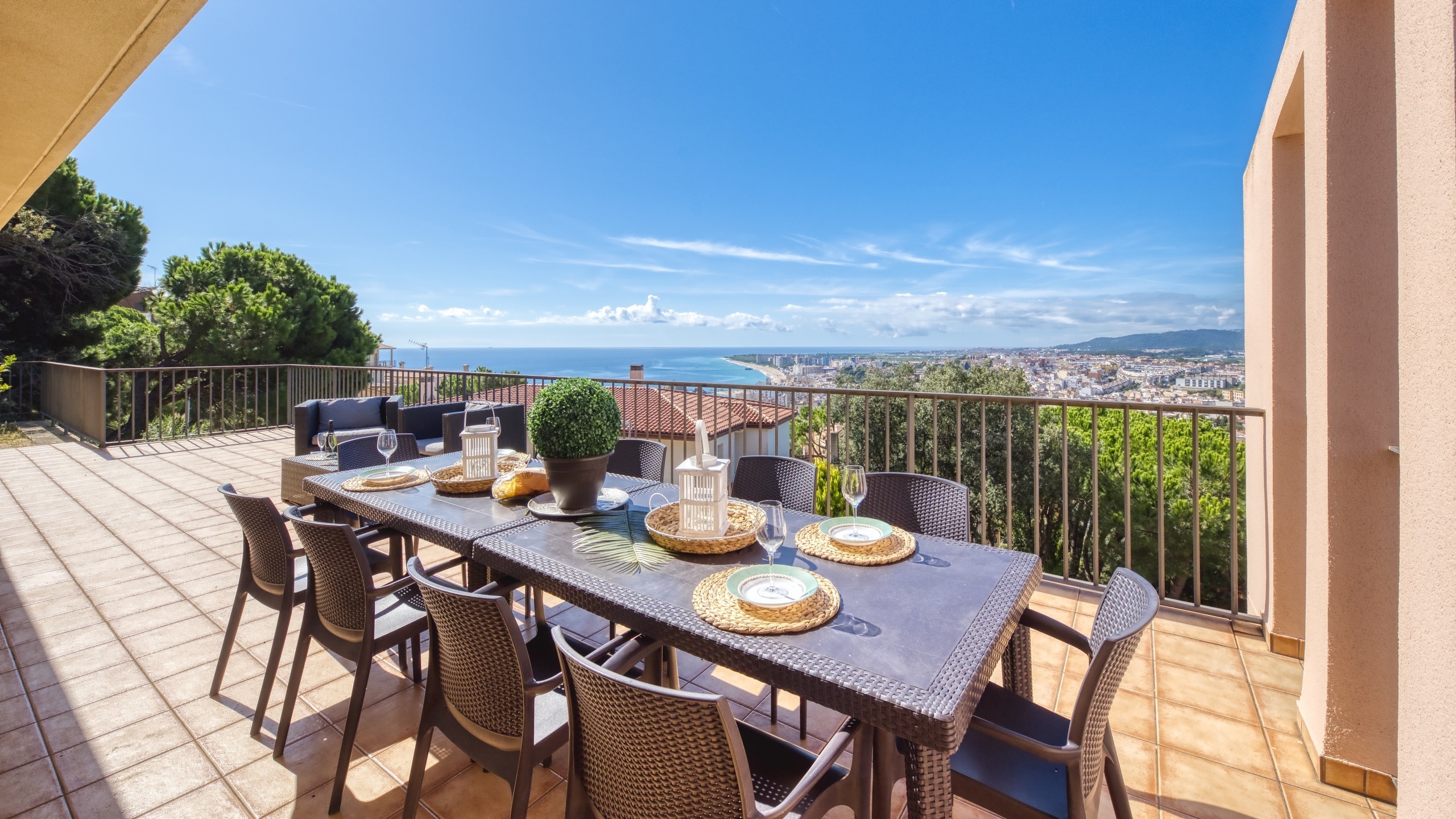 Ferienhäuser Costa Brava Spanien - Villa Mauri - Essecke