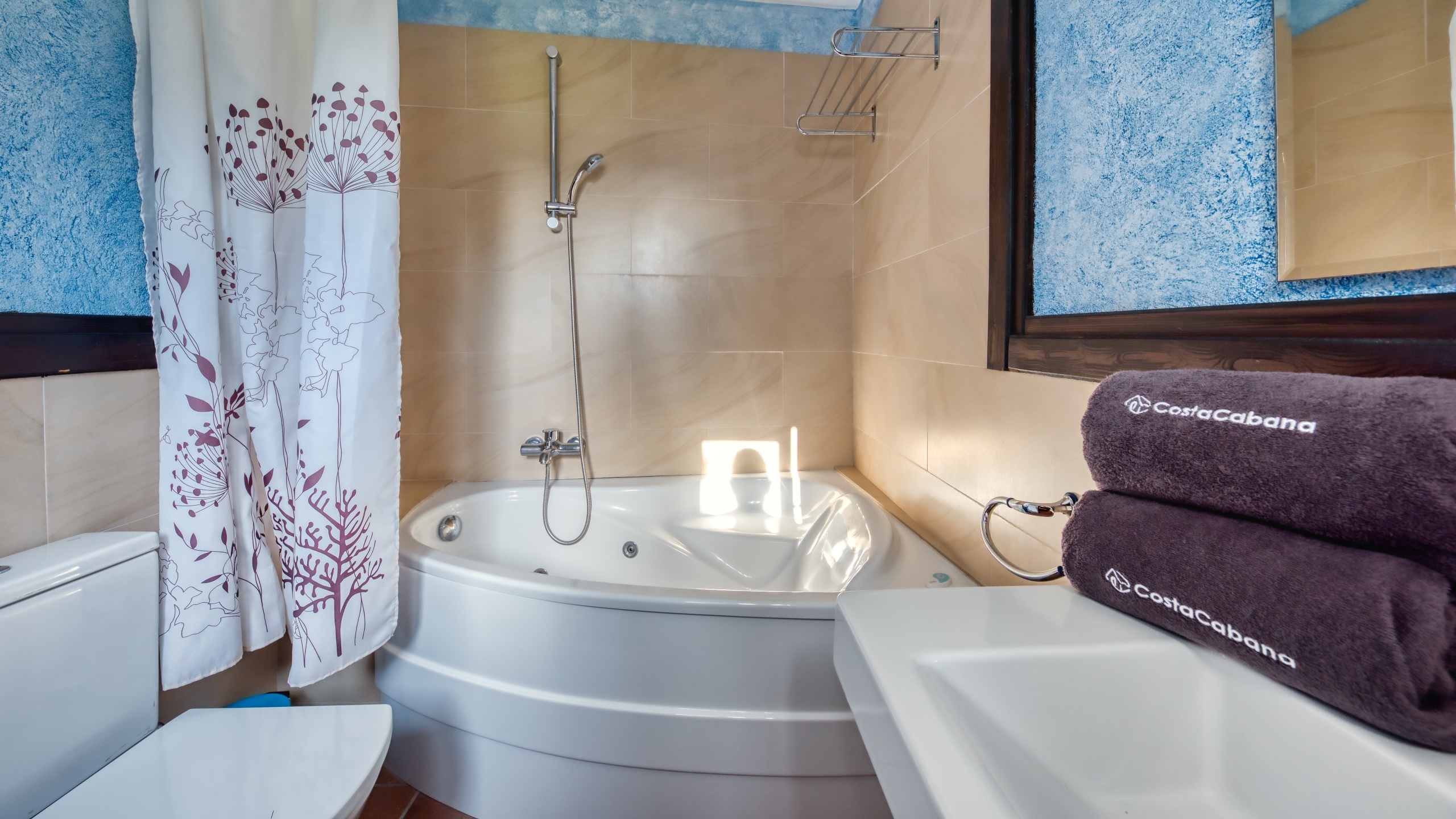 Ferienhäuser Costa Brava Countryside Spanien - Villa Can Bernardi - En-suite Badezimmer 