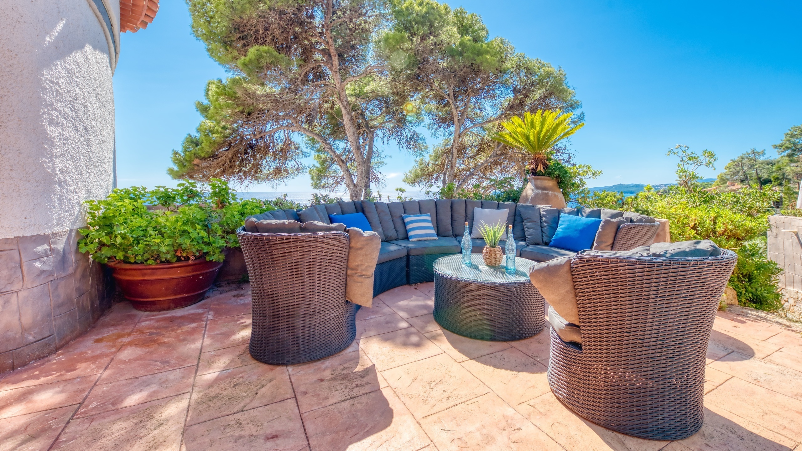 Ferienhäuser Costa Brava Spanien - Villa Infinity - Terrasse