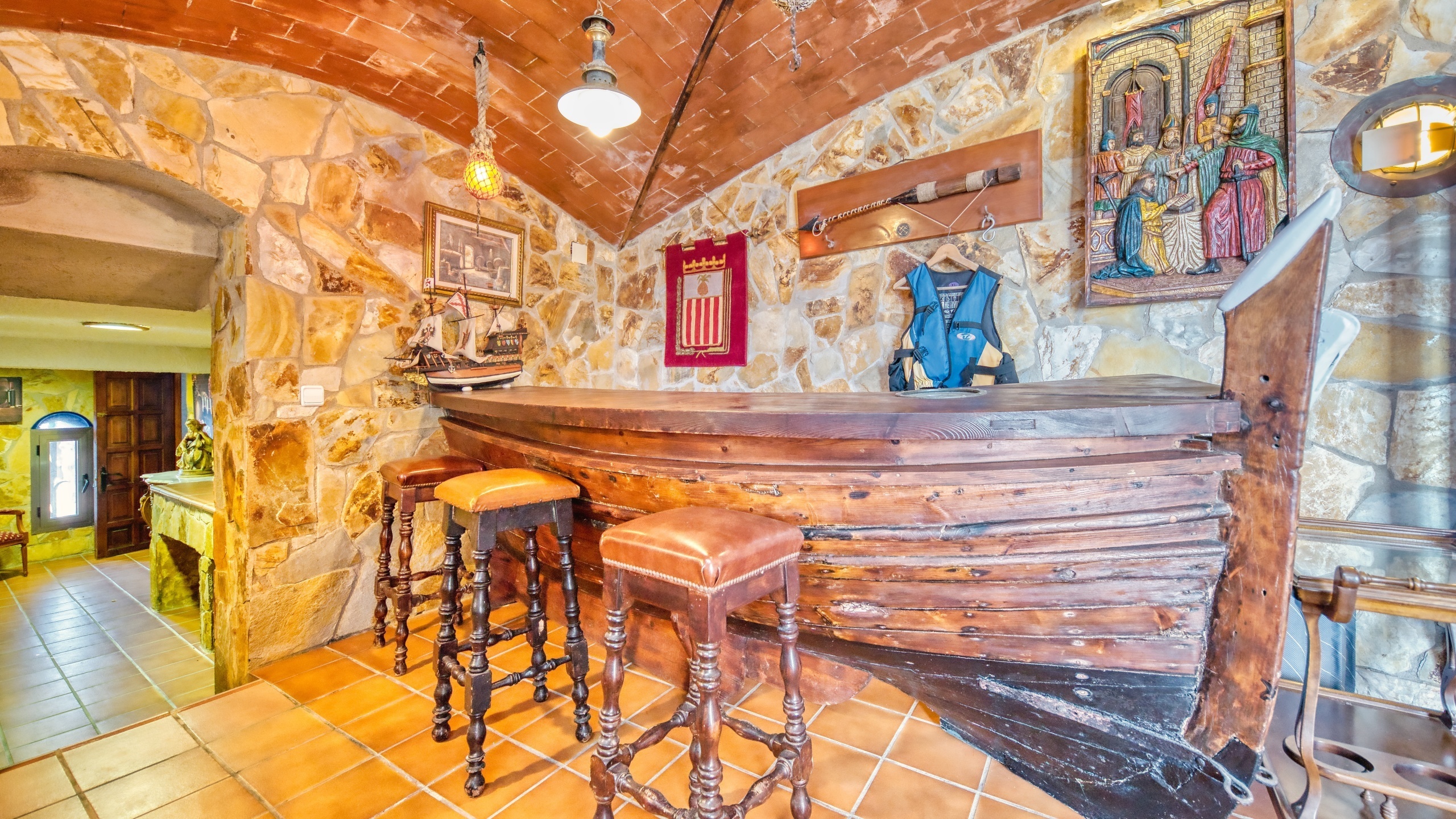 Ferienhäuser Costa Brava Spanien - Villa Infinity - Bar/Bodega