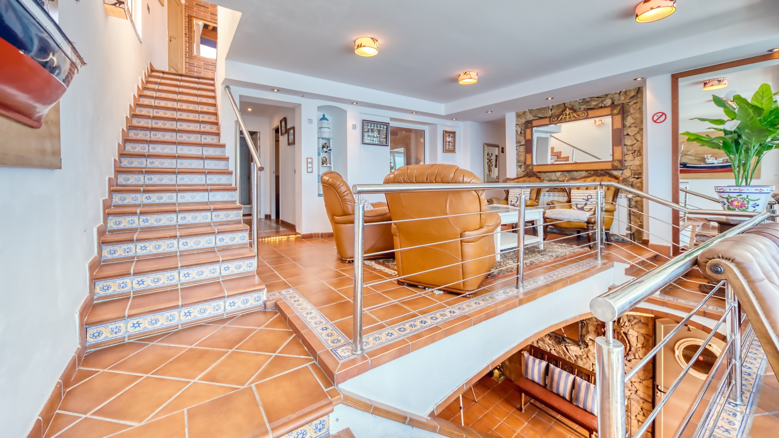 Ferienhäuser Costa Brava Spanien - Villa Infinity - Wohnbereich