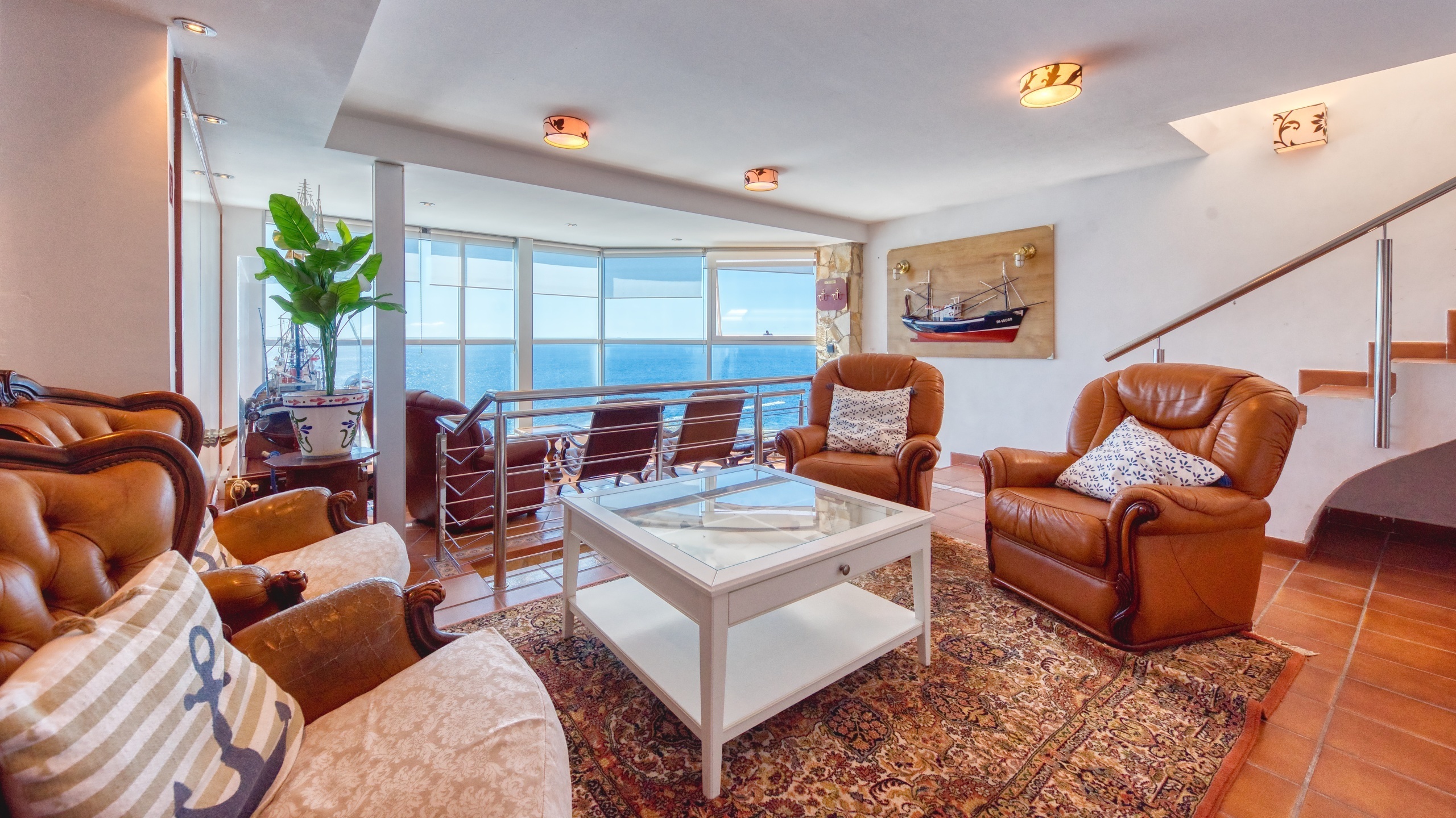 Ferienhäuser Costa Brava Spanien - Villa Infinity - Wohnbereich