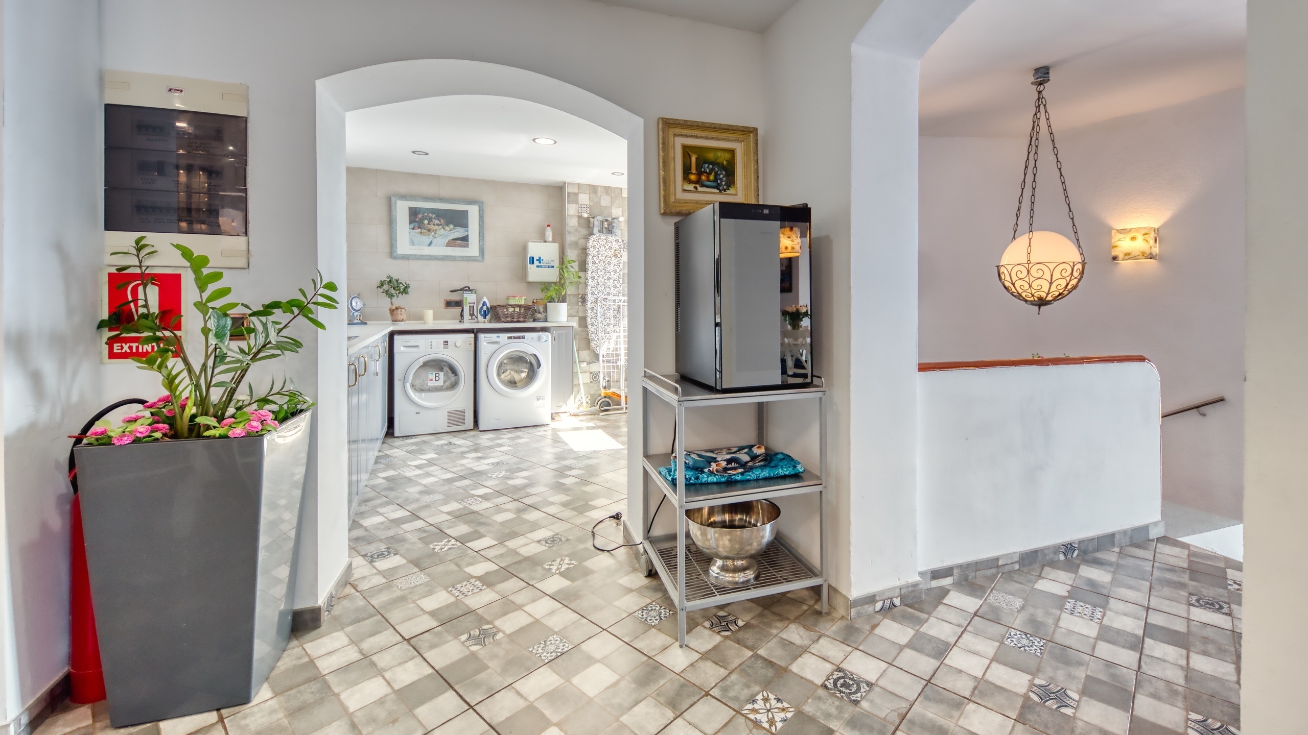 Ferienhäuser Costa Brava Spanien - Villa Infinity - Waschküche