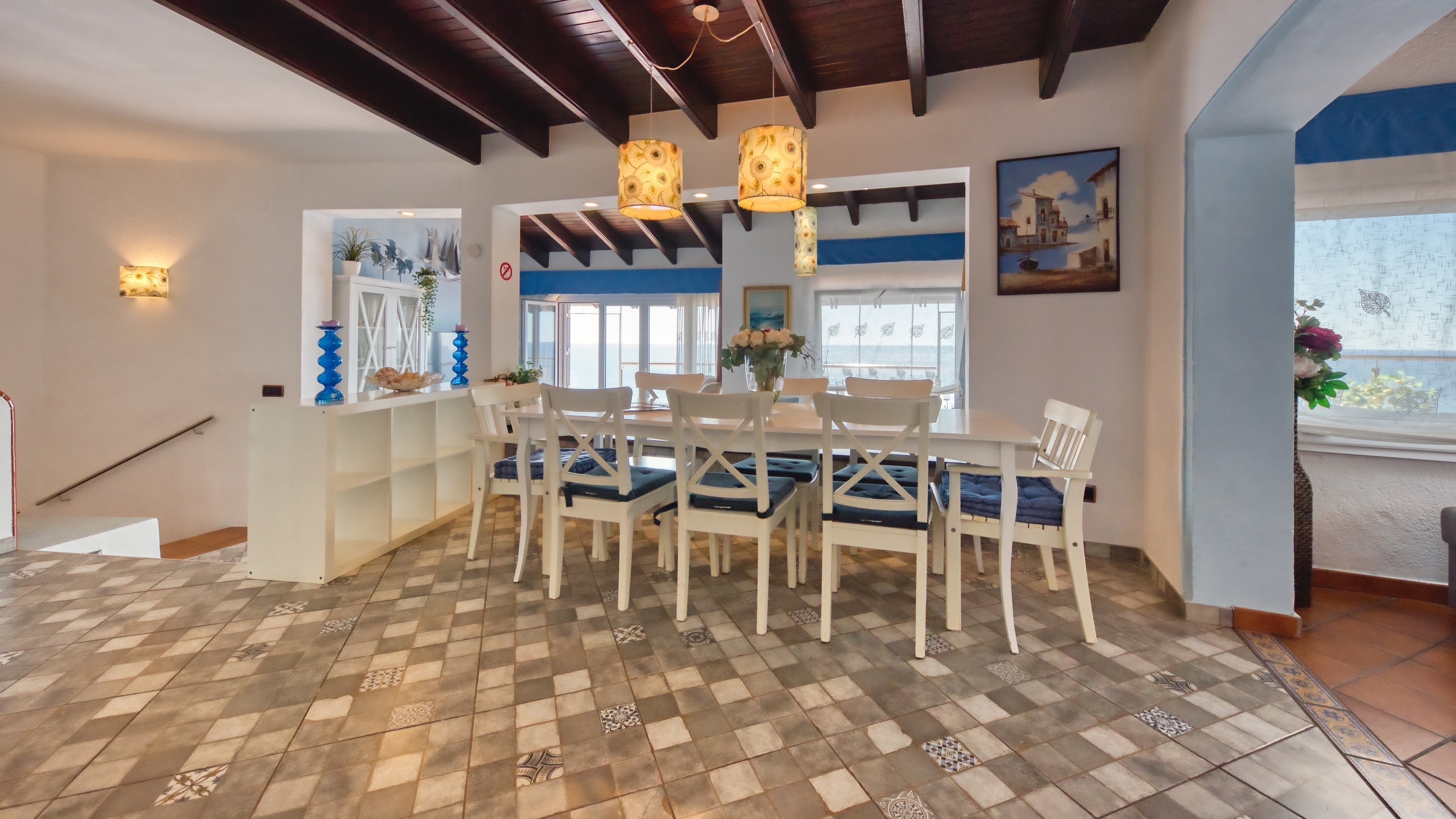 Ferienhäuser Costa Brava Spanien - Villa Infinity - Essecke