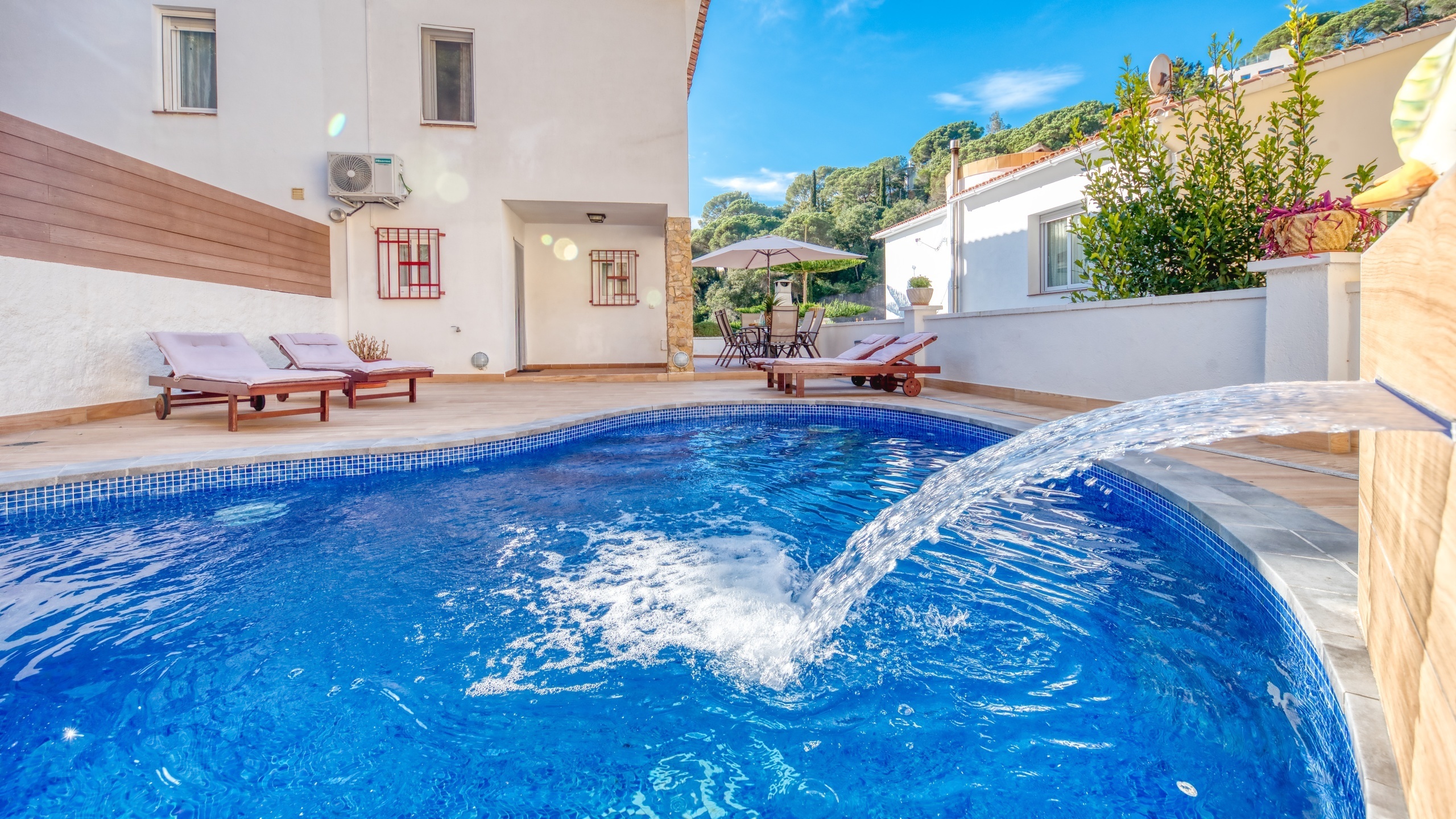 Ferienhäuser Costa Brava Spanien - Villa Blanca - Schwimmbad