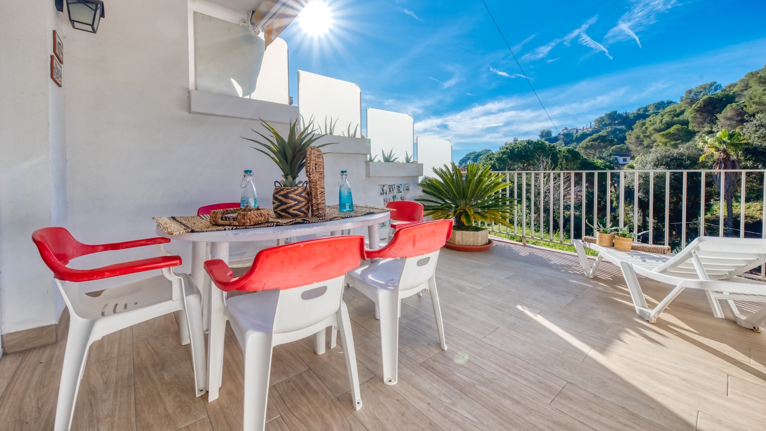 Ferienhäuser Costa Brava Spanien - Villa Blanca - Terrasse