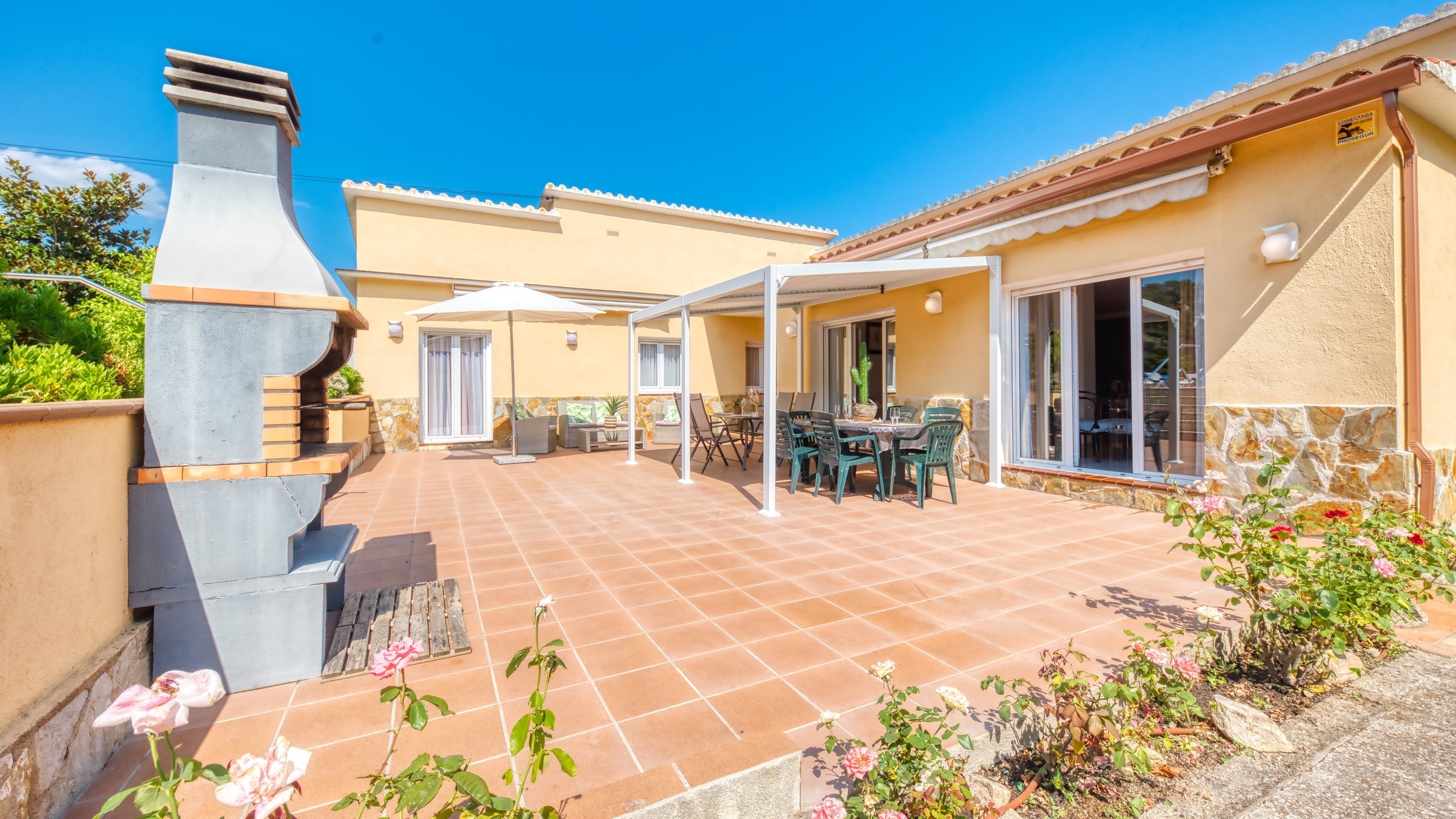 Ferienhäuser Costa Brava Spanien - Villa Miro - Grillplatz