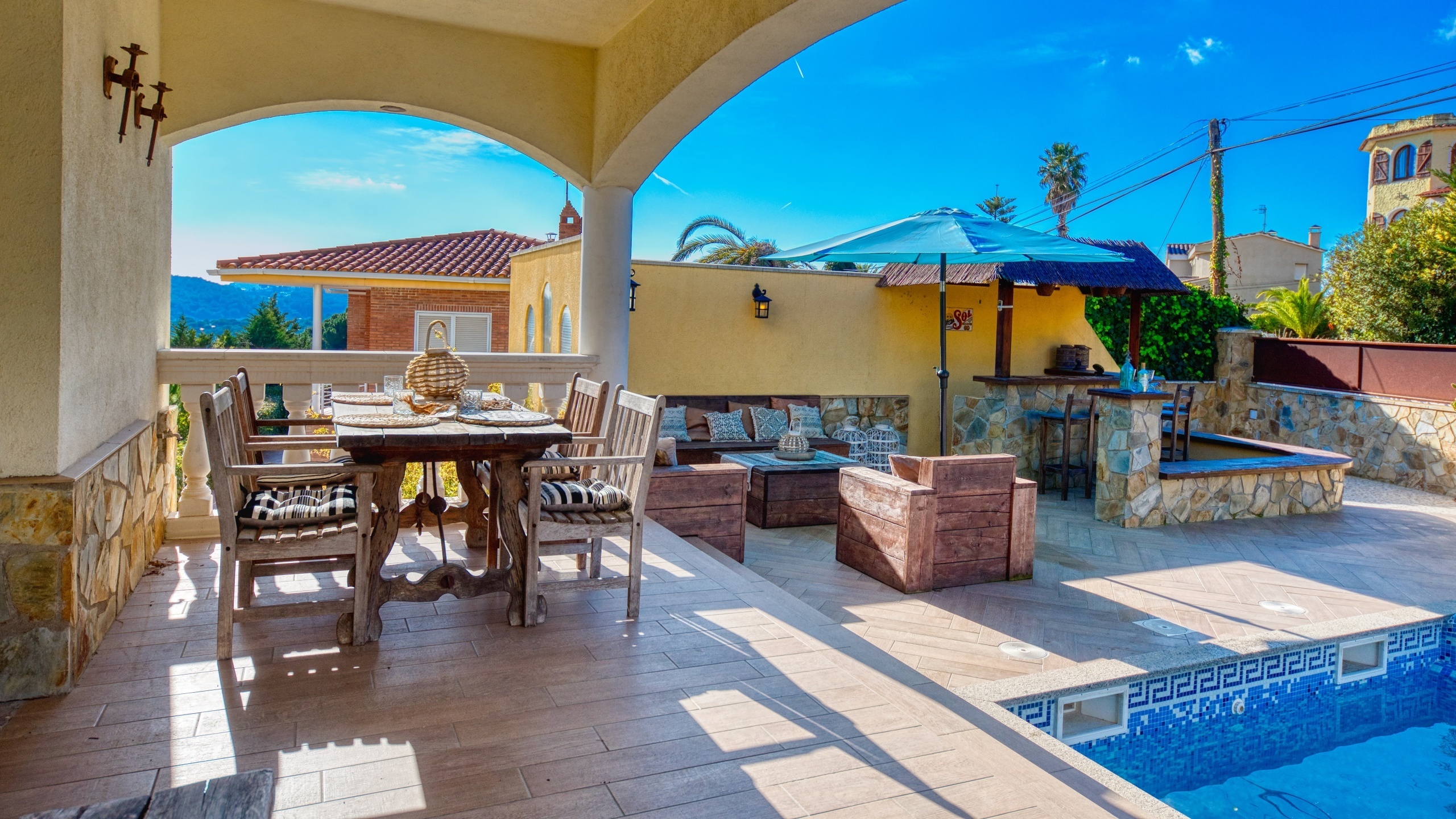 Ferienhäuser Costa Brava Spanien - Villa Madonna - Lounge-Bereich