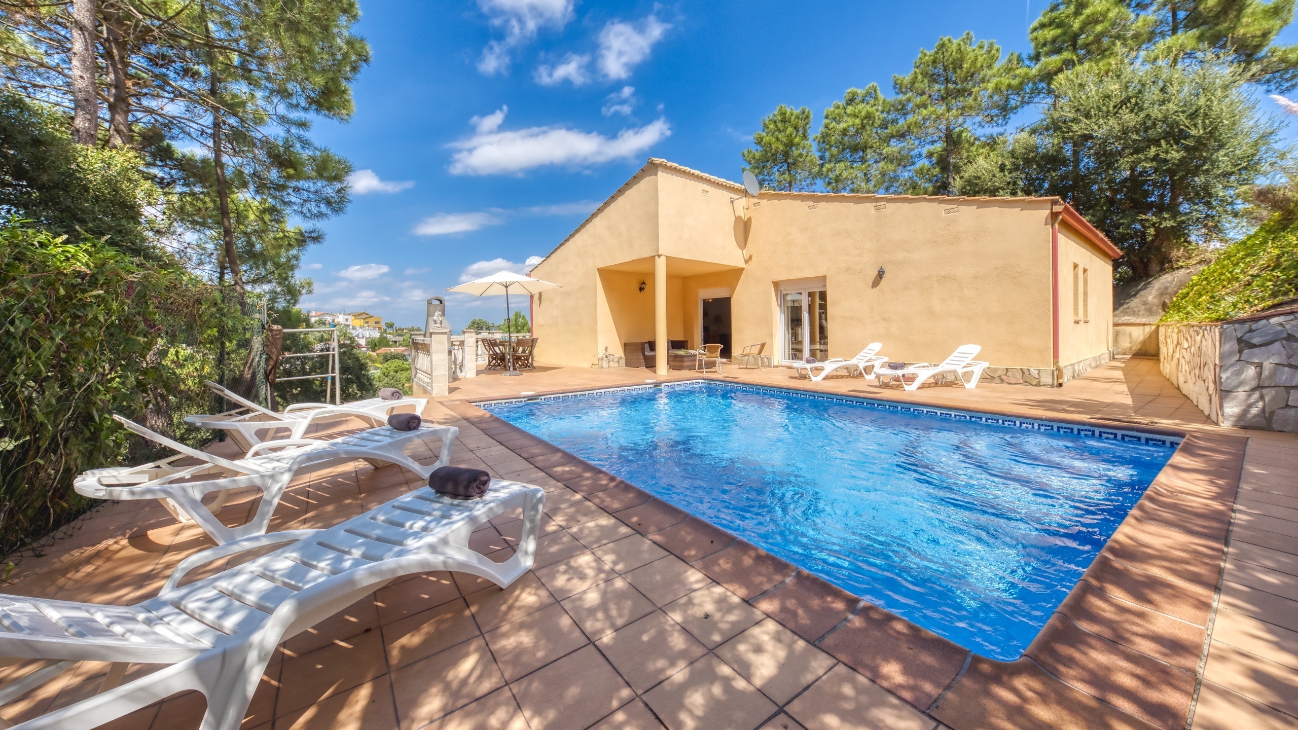 Ferienhäuser Costa Brava Spanien - Villa Esmee - Garten