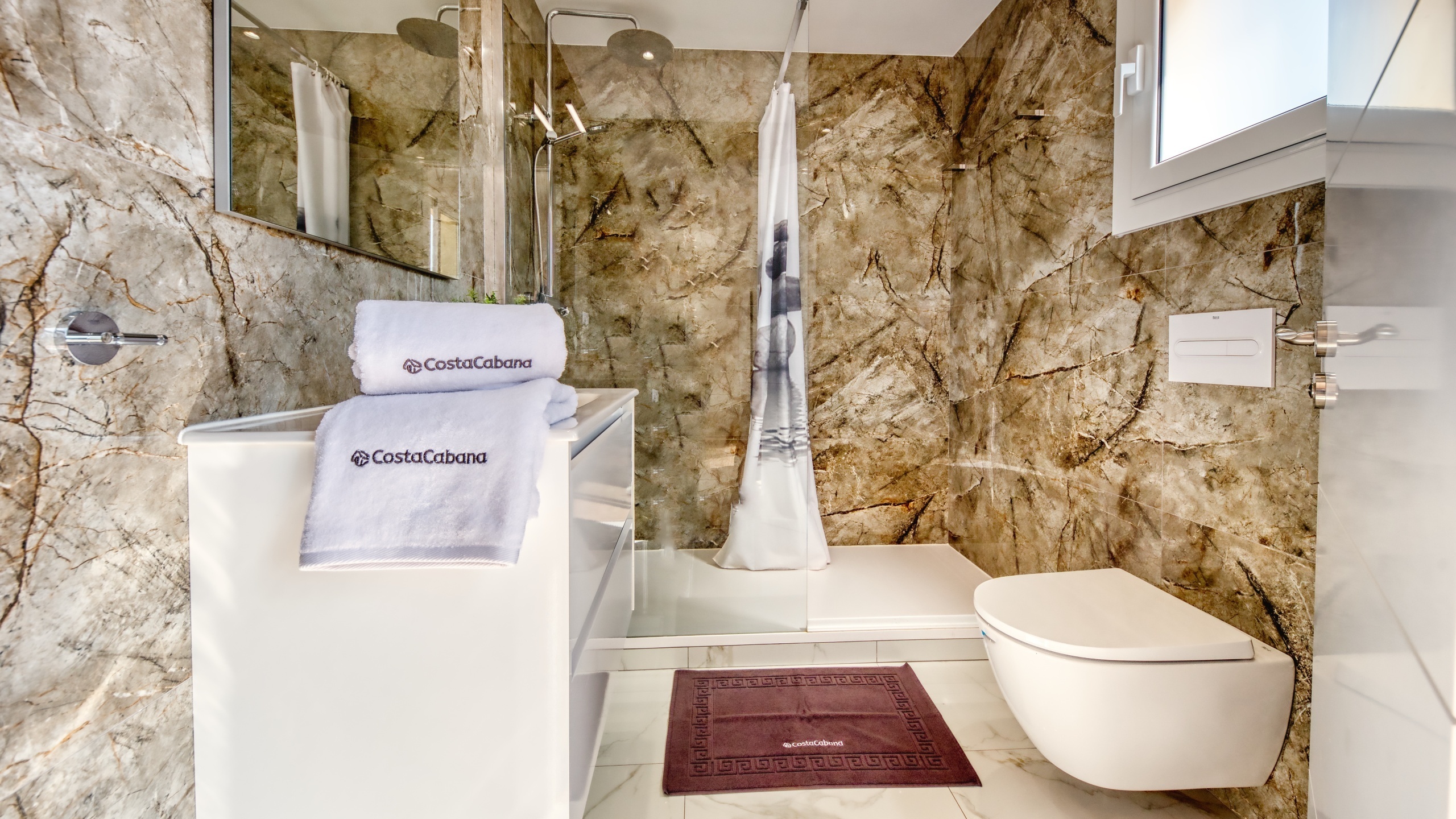 Ferienhäuser Costa Brava Spanien - Villa La Luna - En-suite Badezimmer 