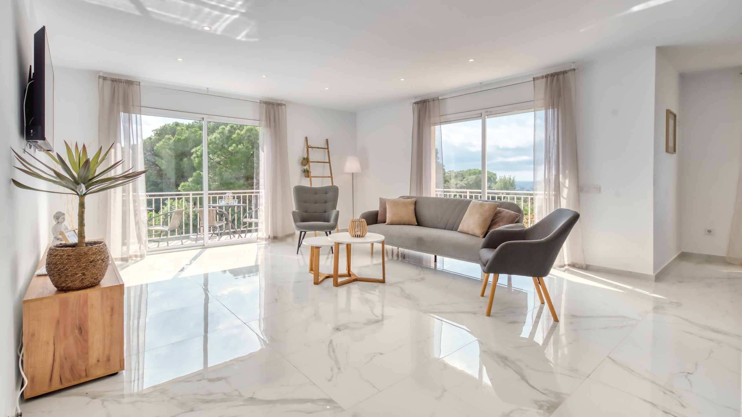 Ferienhäuser Costa Brava Spanien - Villa La Luna - Wohnbereich