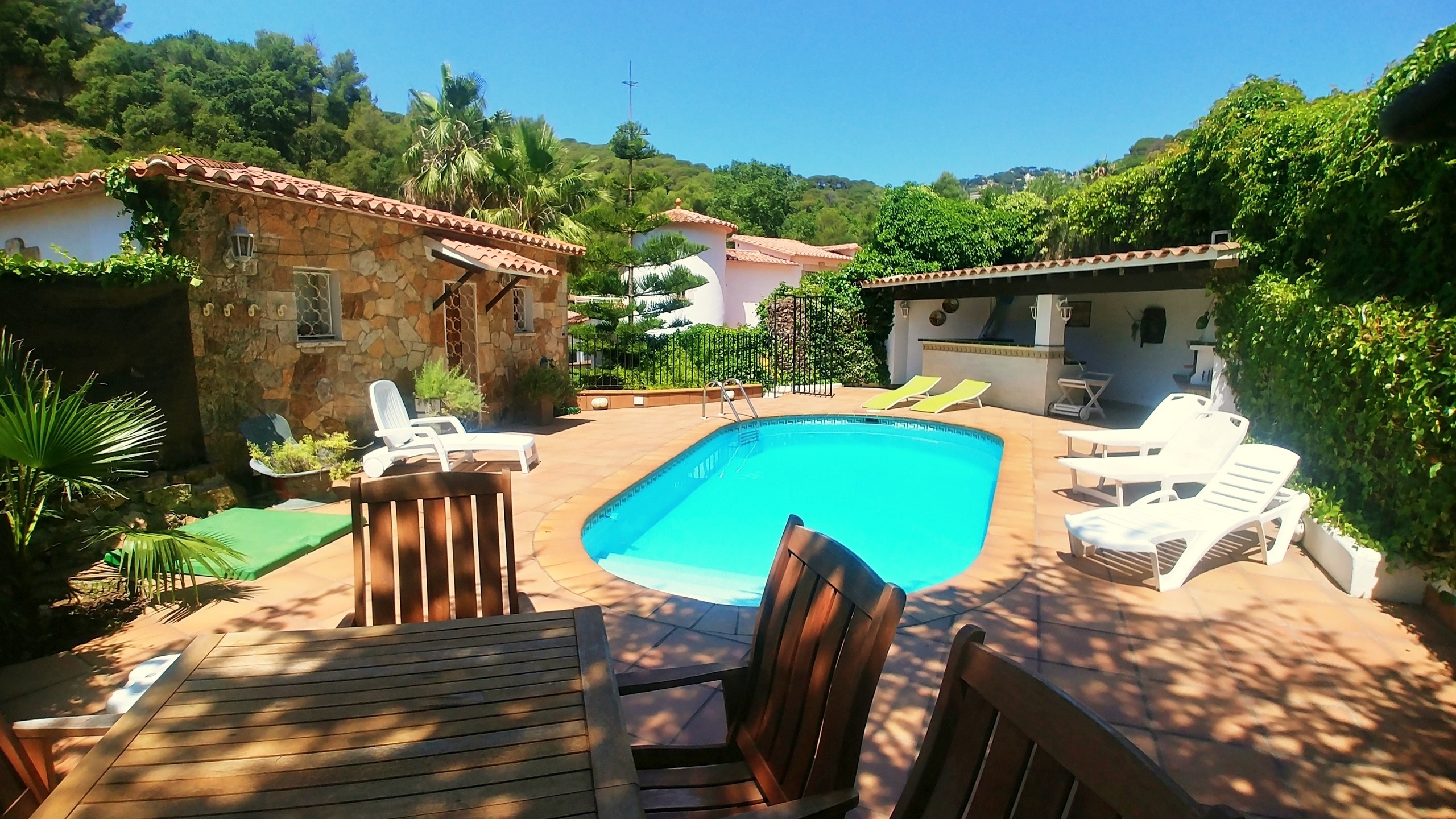 Ferienhäuser Costa Brava Spanien - Villa Old-Palmera - Schwimmbad