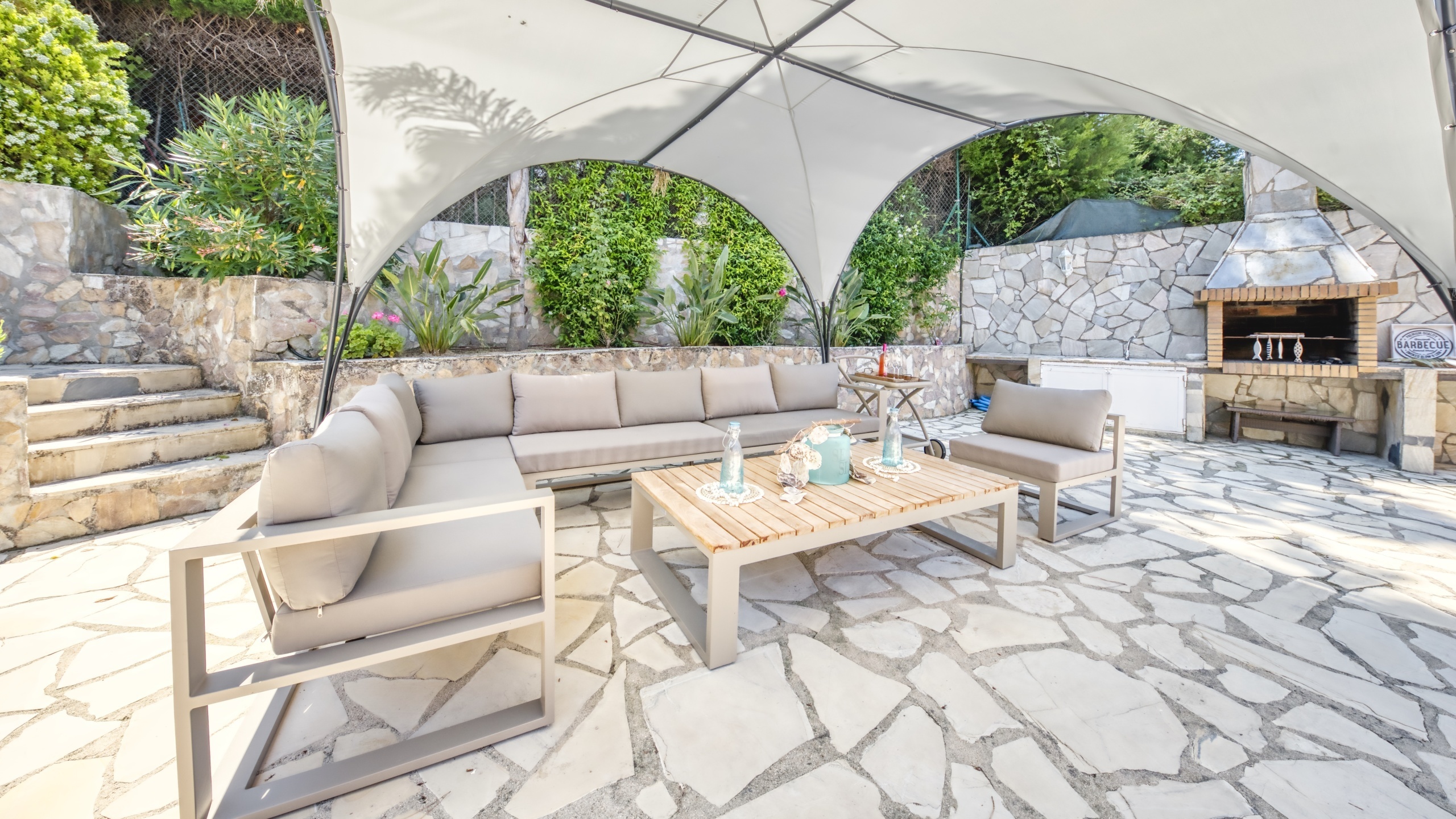 Ferienhäuser Costa Brava Spanien - Villa Lorena - Lounge-Bereich