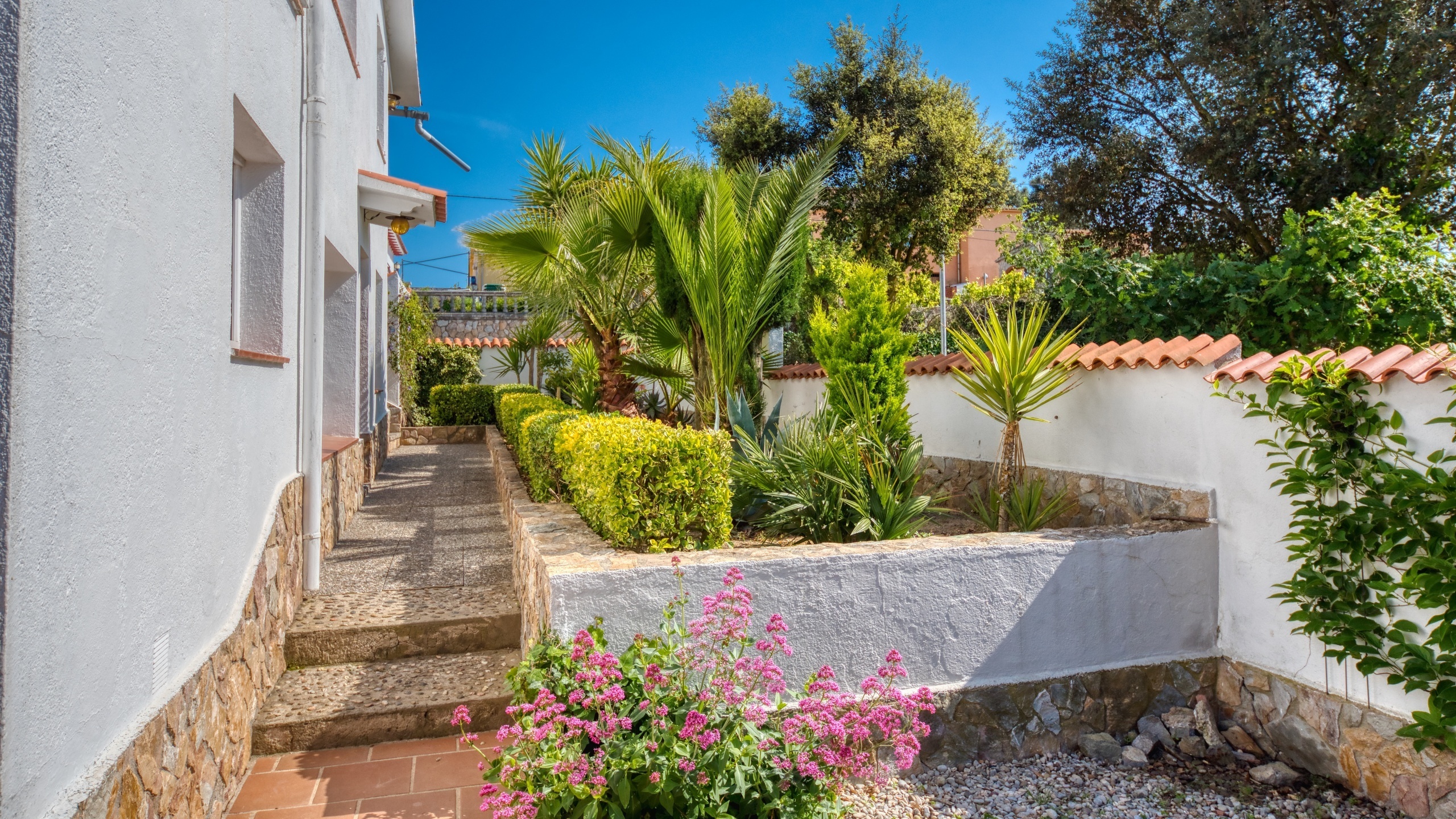Ferienhäuser Costa Brava Spanien - Villa Elfi - Garten