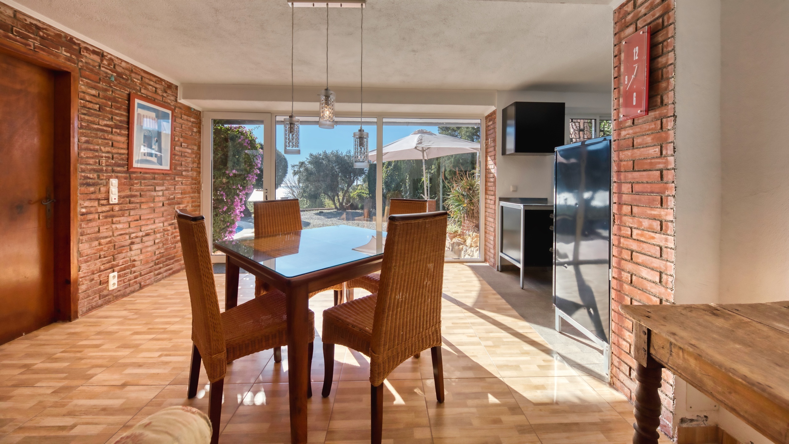 Ferienhäuser Costa Brava Spanien - Villa Gabriella - Essecke