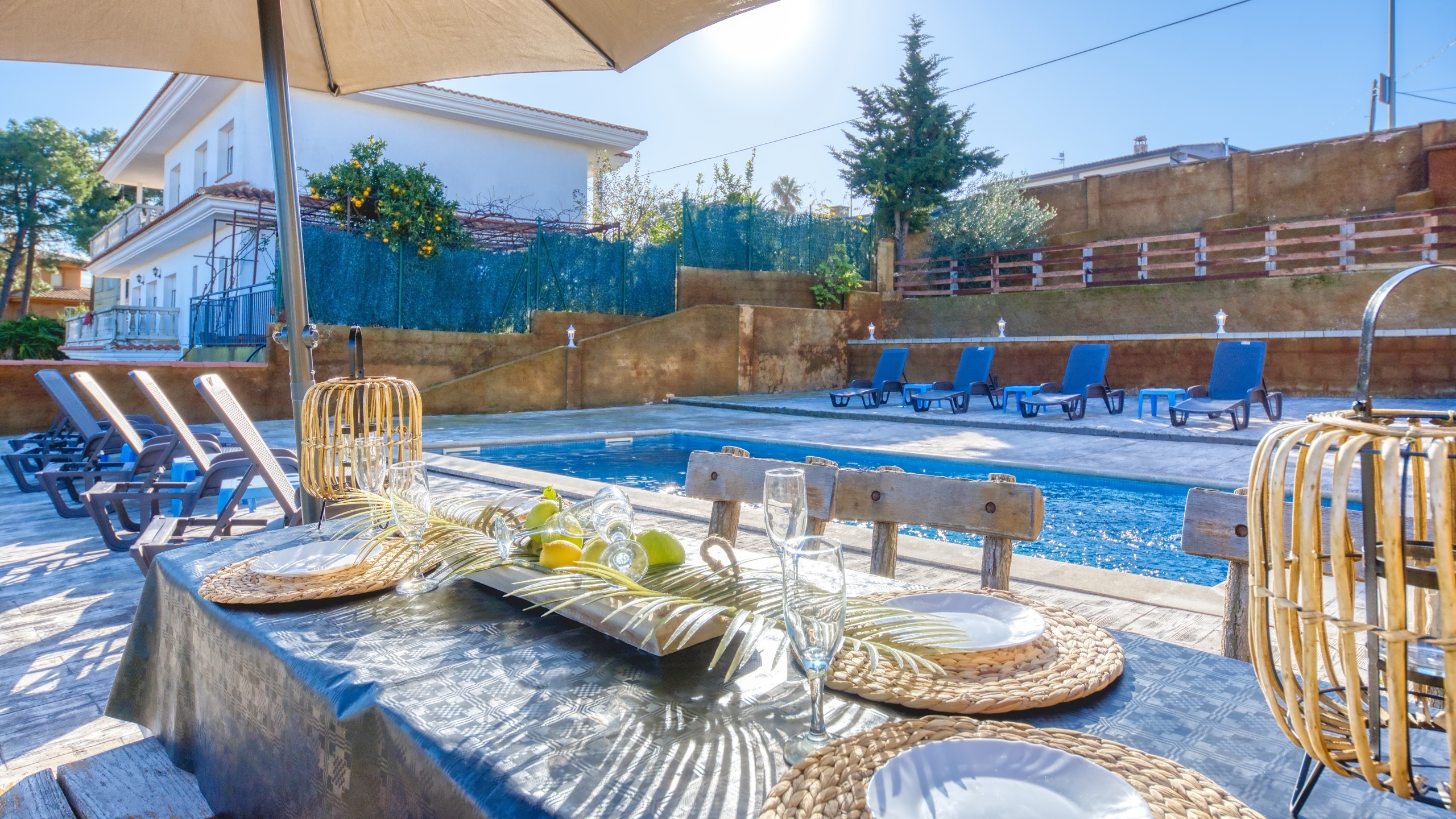 Ferienhäuser Costa Brava Spanien - Villa Abigail - Terrasse