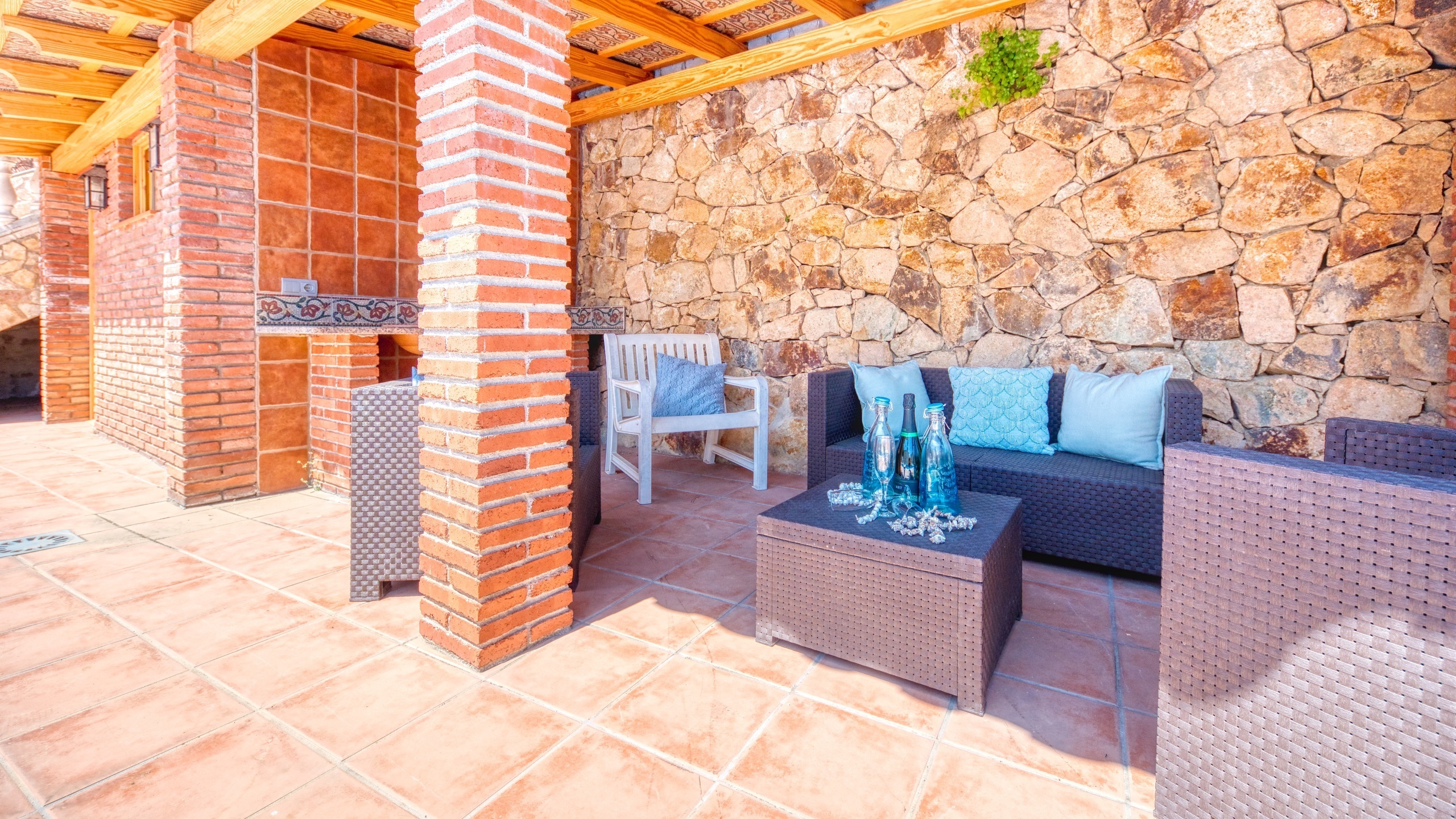 Ferienhäuser Costa Brava Spanien - Villa Dolce Vita - Lounge-Bereich