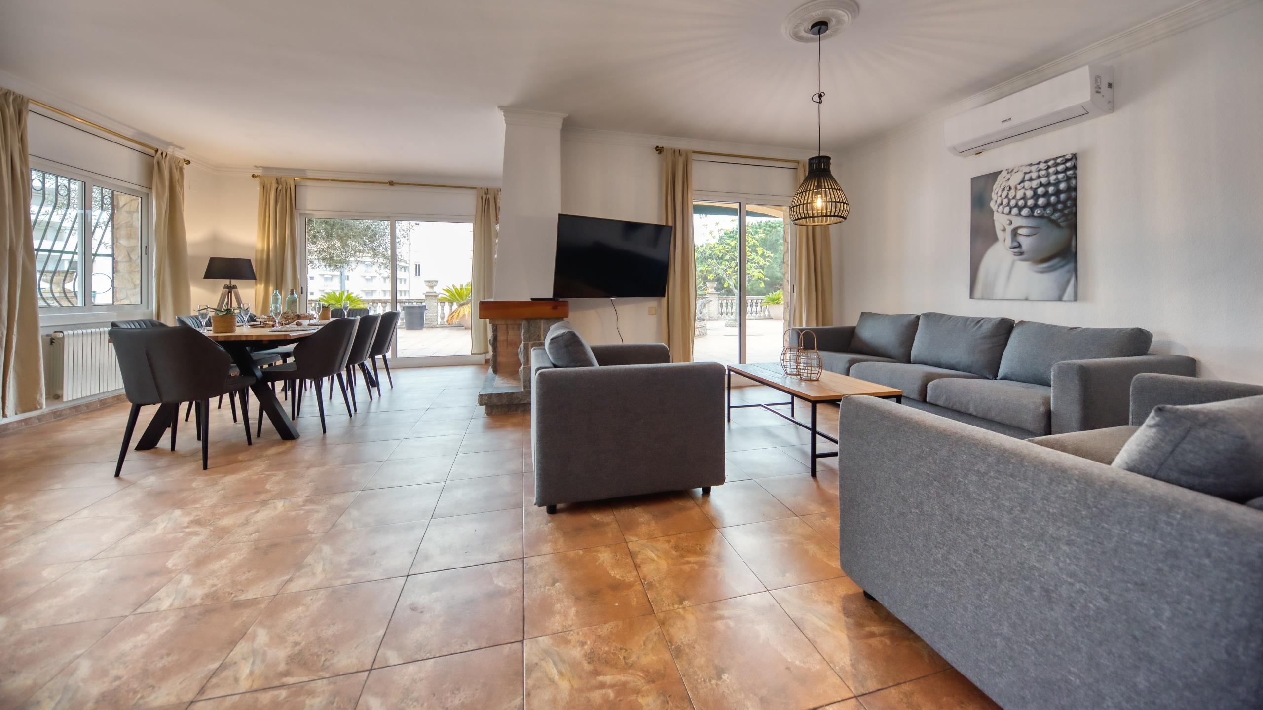 Ferienhäuser Costa Brava Spanien - Villa Dolce Vita - Wohnbereich