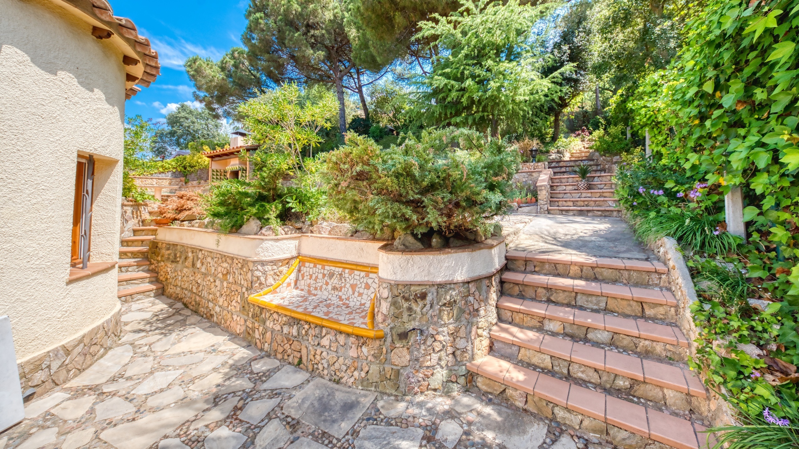 Ferienhäuser Costa Brava Spanien - Villa Cleo - Garten