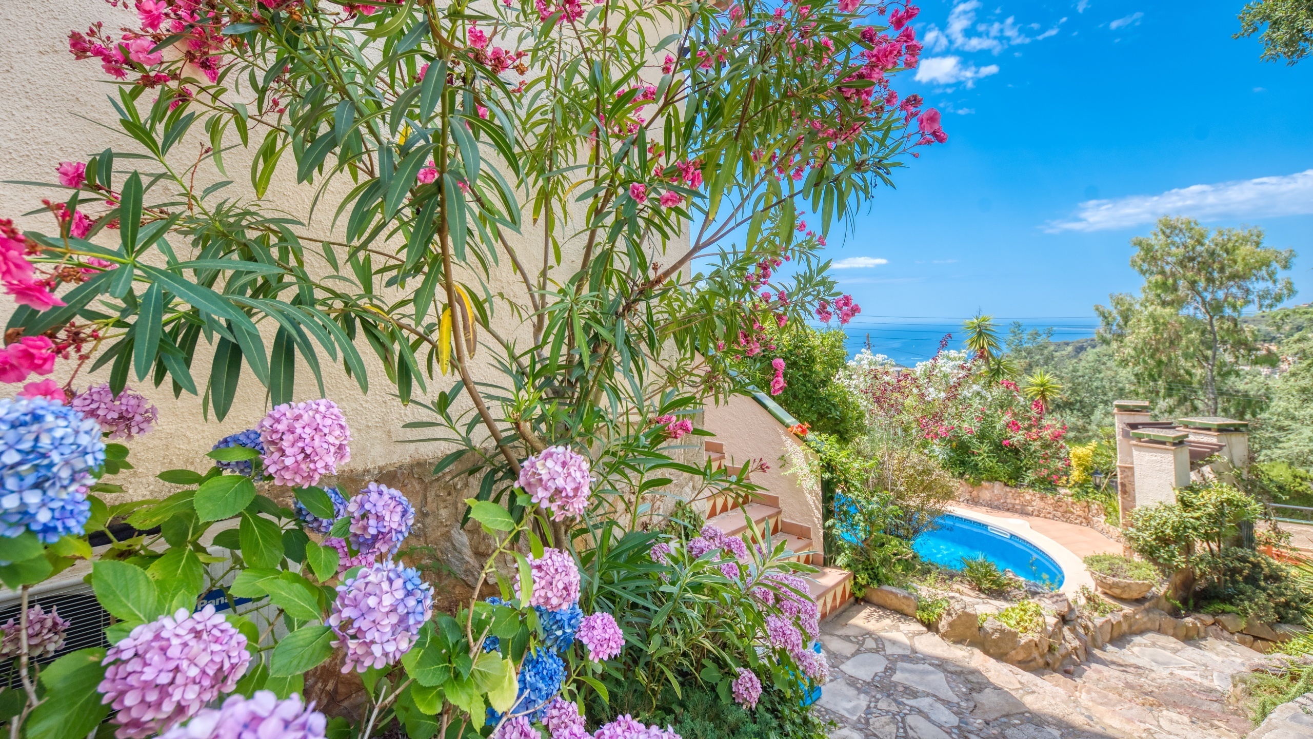 Ferienhäuser Costa Brava Spanien - Villa Cleo - Garten