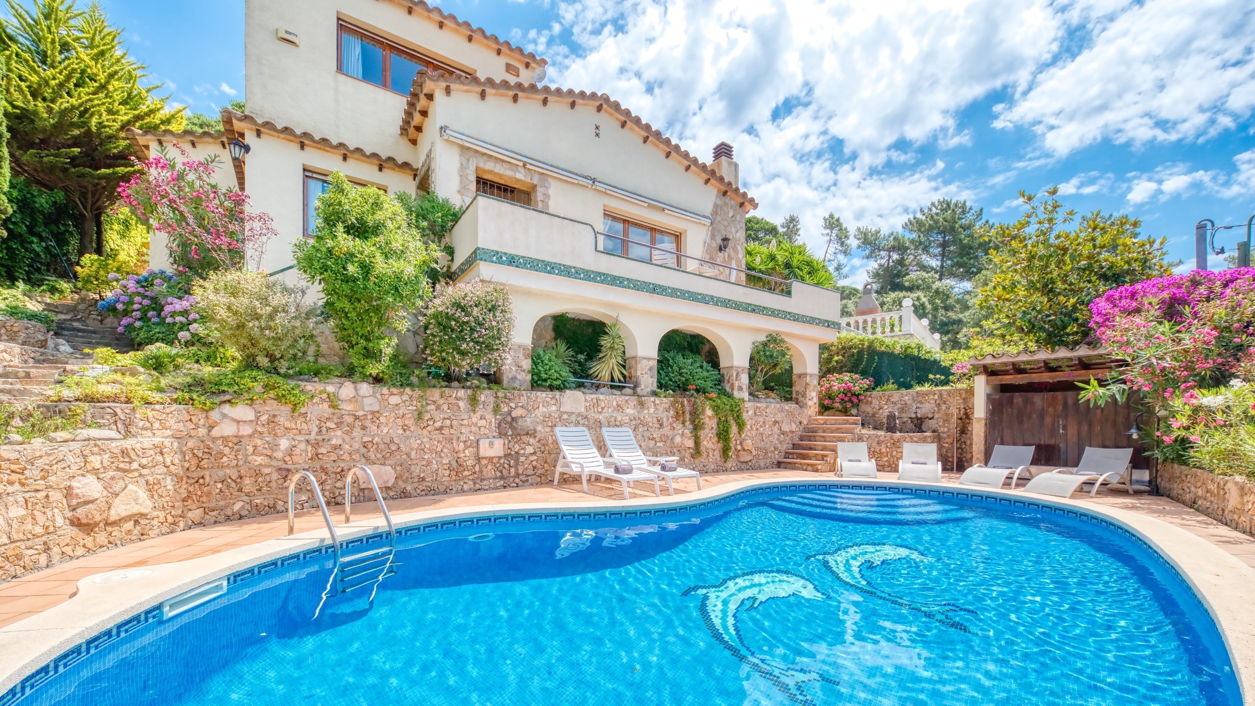 Ferienhäuser Costa Brava Spanien - Villa Cleo - Schwimmbad