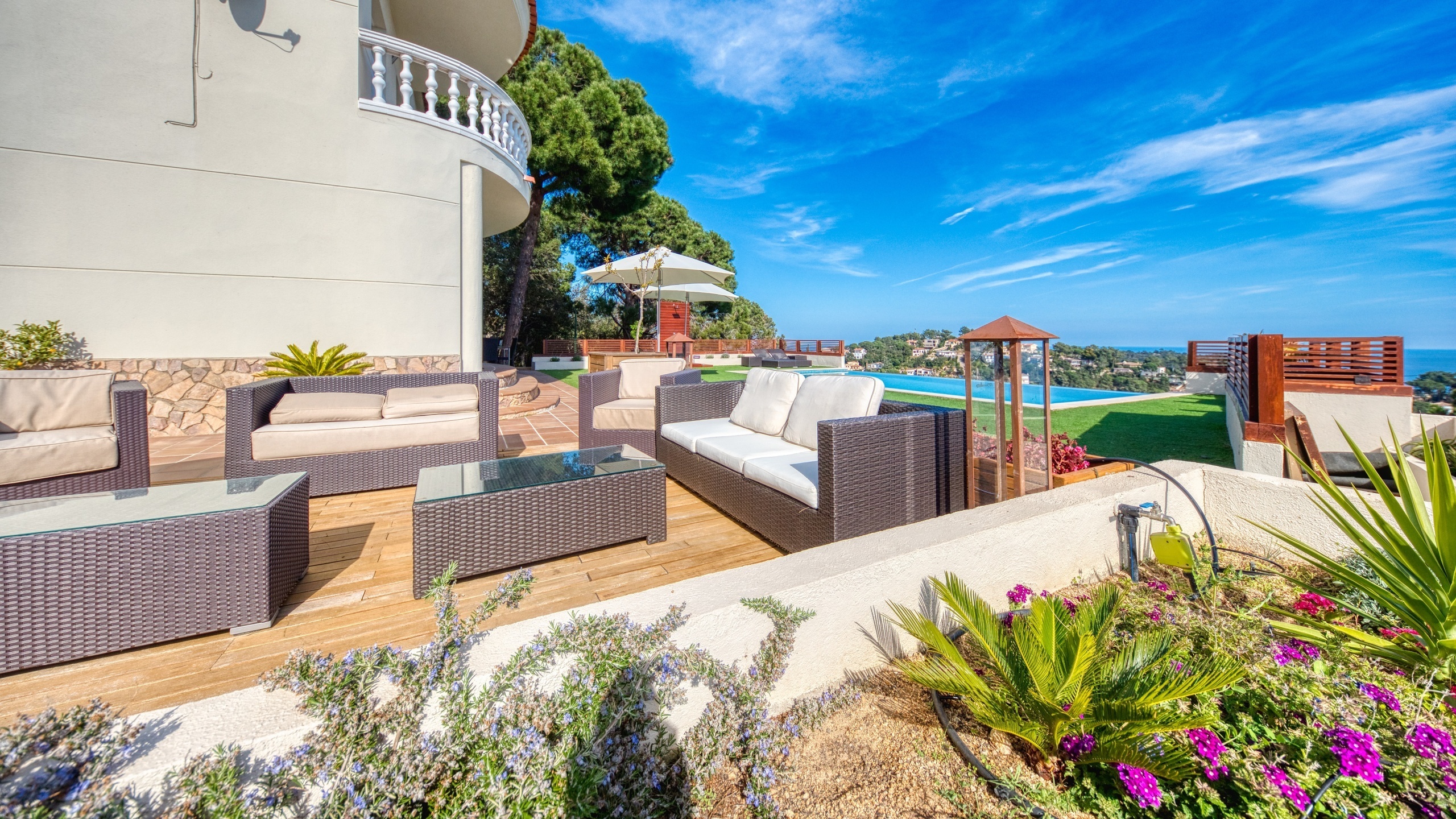 Ferienhäuser Costa Brava Spanien - Villa Chanel - Lounge-Bereich