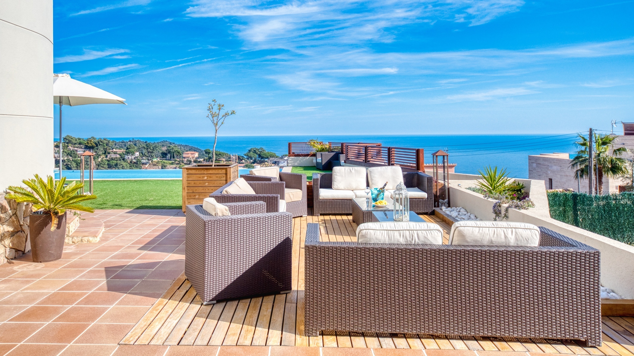 Ferienhäuser Costa Brava Spanien - Villa Chanel - Lounge-Bereich