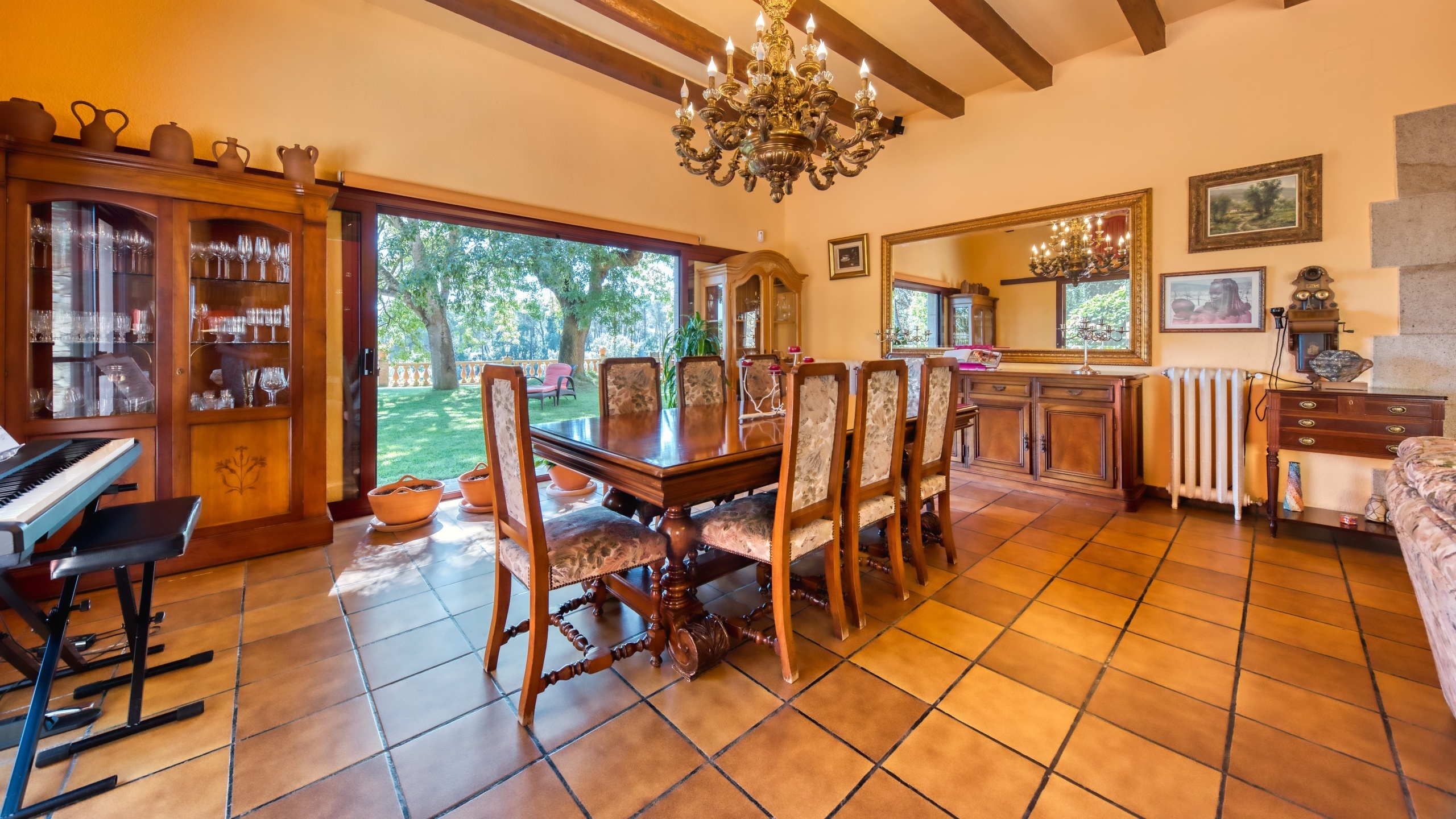 Ferienhäuser Costa Brava Spanien - Villa Paradise - Essecke