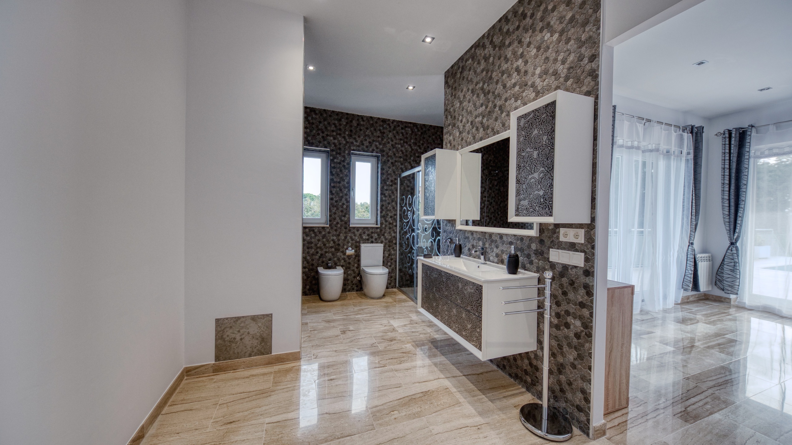 Ferienhäuser Costa Brava Spanien - Villa Madison - En-suite Badezimmer 