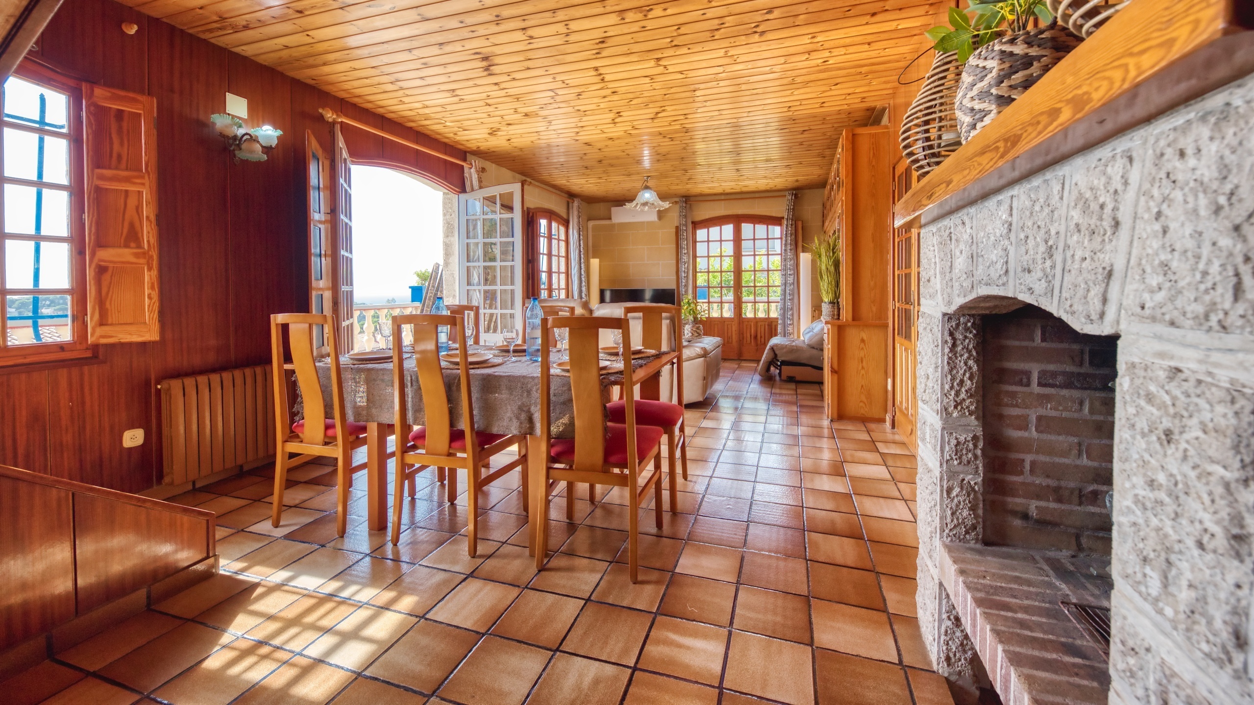 Ferienhäuser Costa Brava Spanien - Villa Janet - Essecke