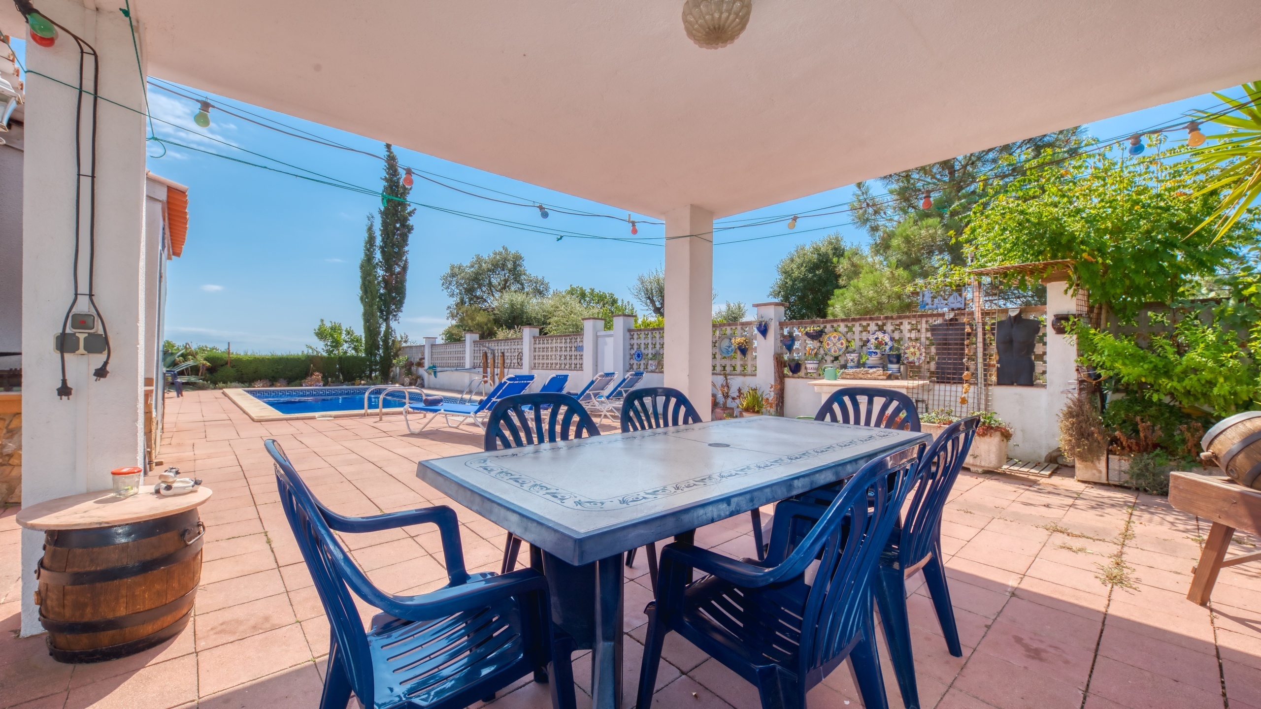 Ferienhäuser Costa Brava Spanien - Villa La Flor - Essecke